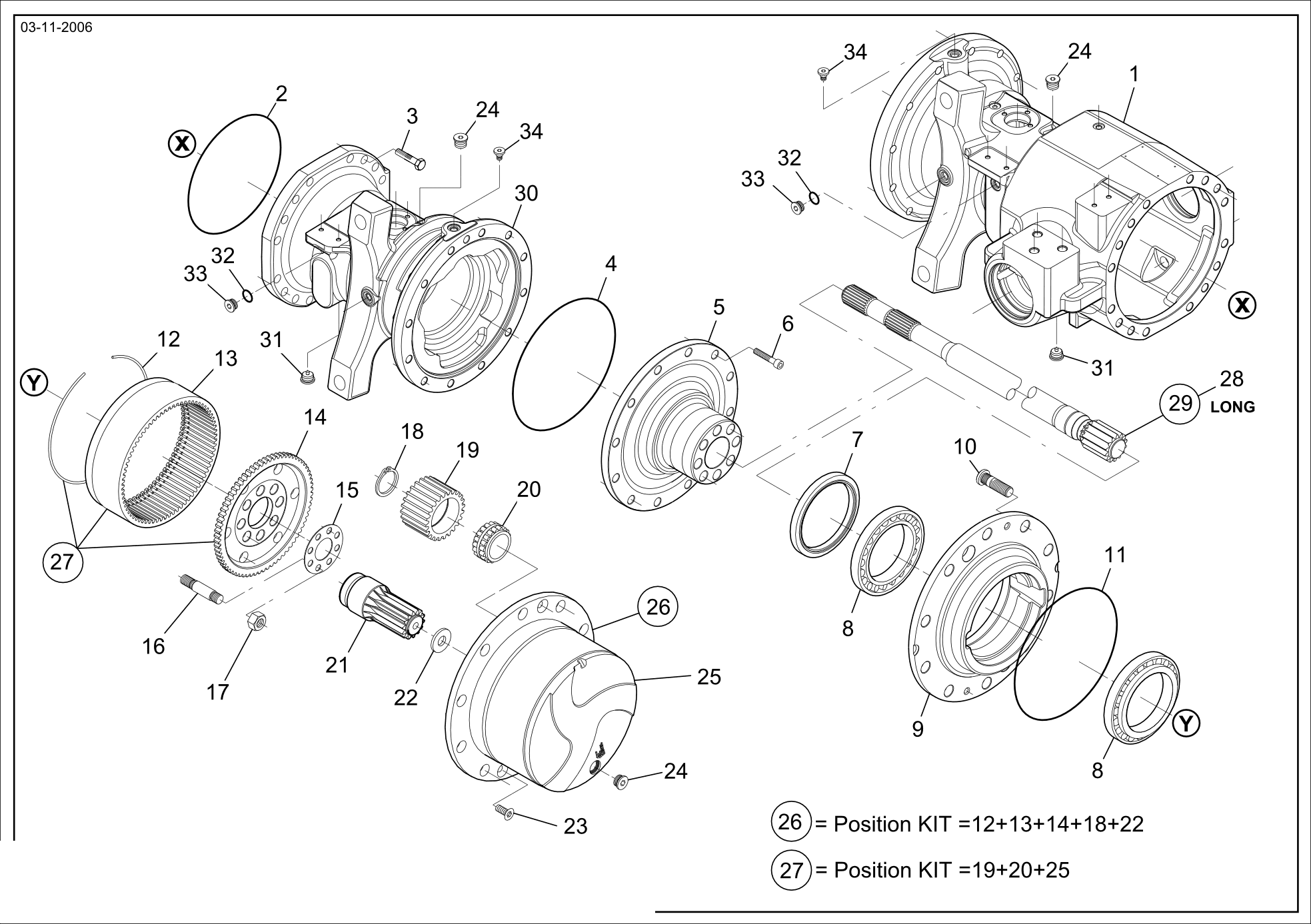 drawing for CNH NEW HOLLAND 87701525 - RING GEAR SUPPORT