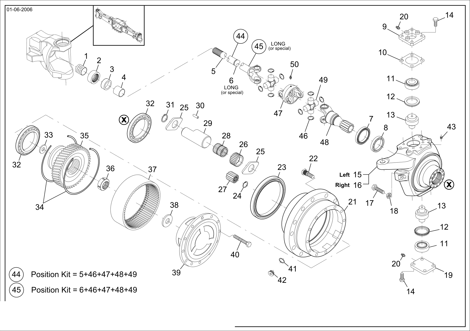 drawing for LANDINI 3426230M1 - SHIM (figure 2)