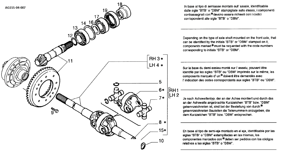 drawing for GKN 09753/540754 - JOINT CENTRE SECTION (figure 4)