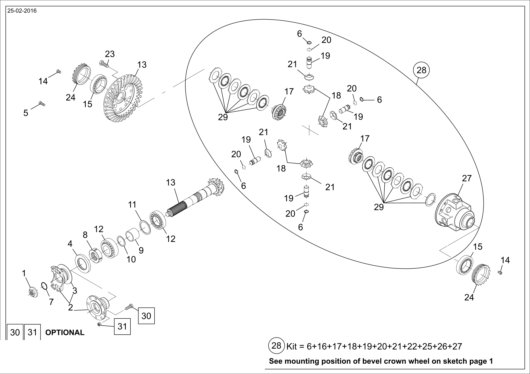 drawing for GEHL 102580 - BEVEL GEAR SET (figure 4)