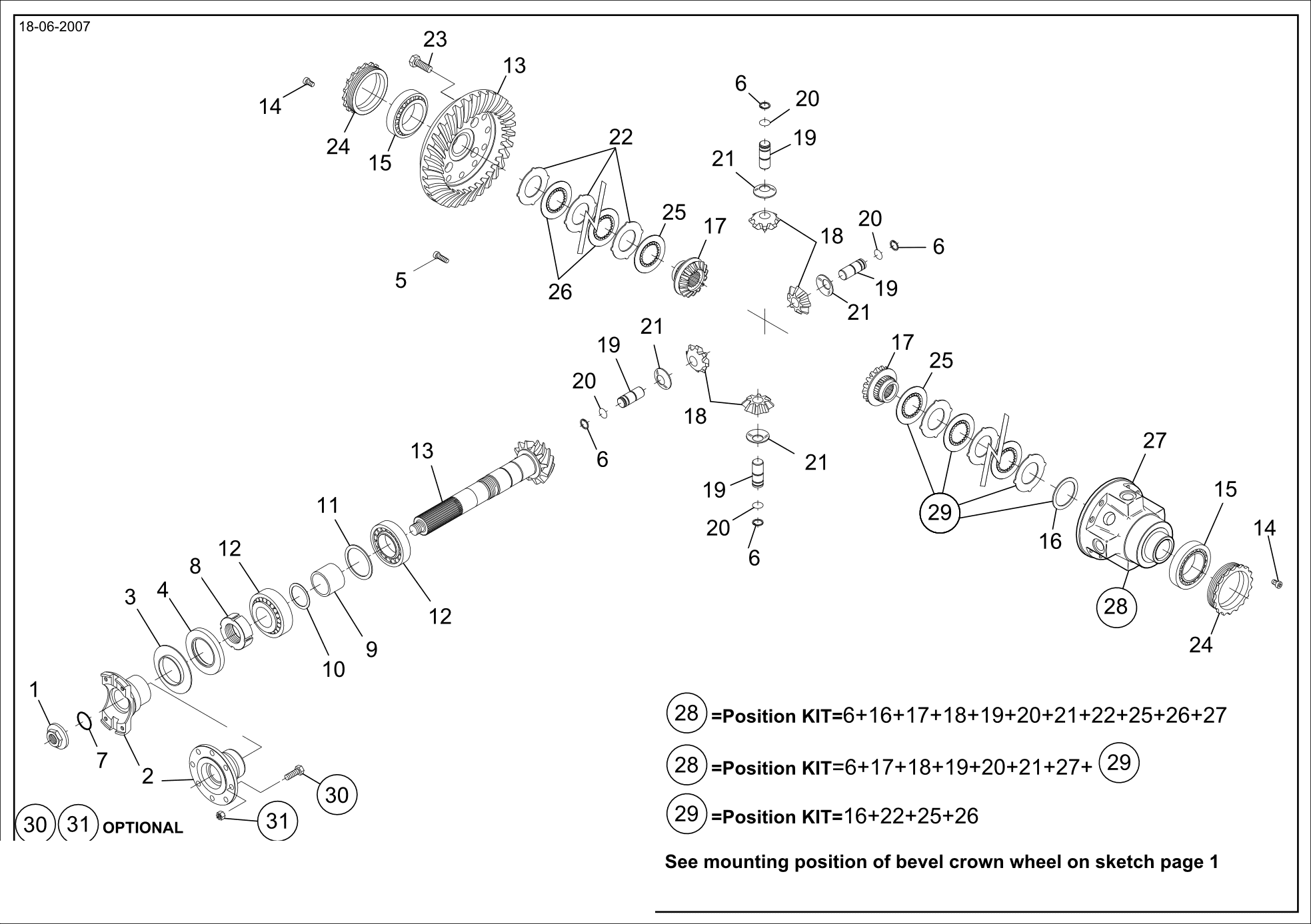 drawing for CNH NEW HOLLAND 76086135 - BEVEL GEAR SET (figure 4)