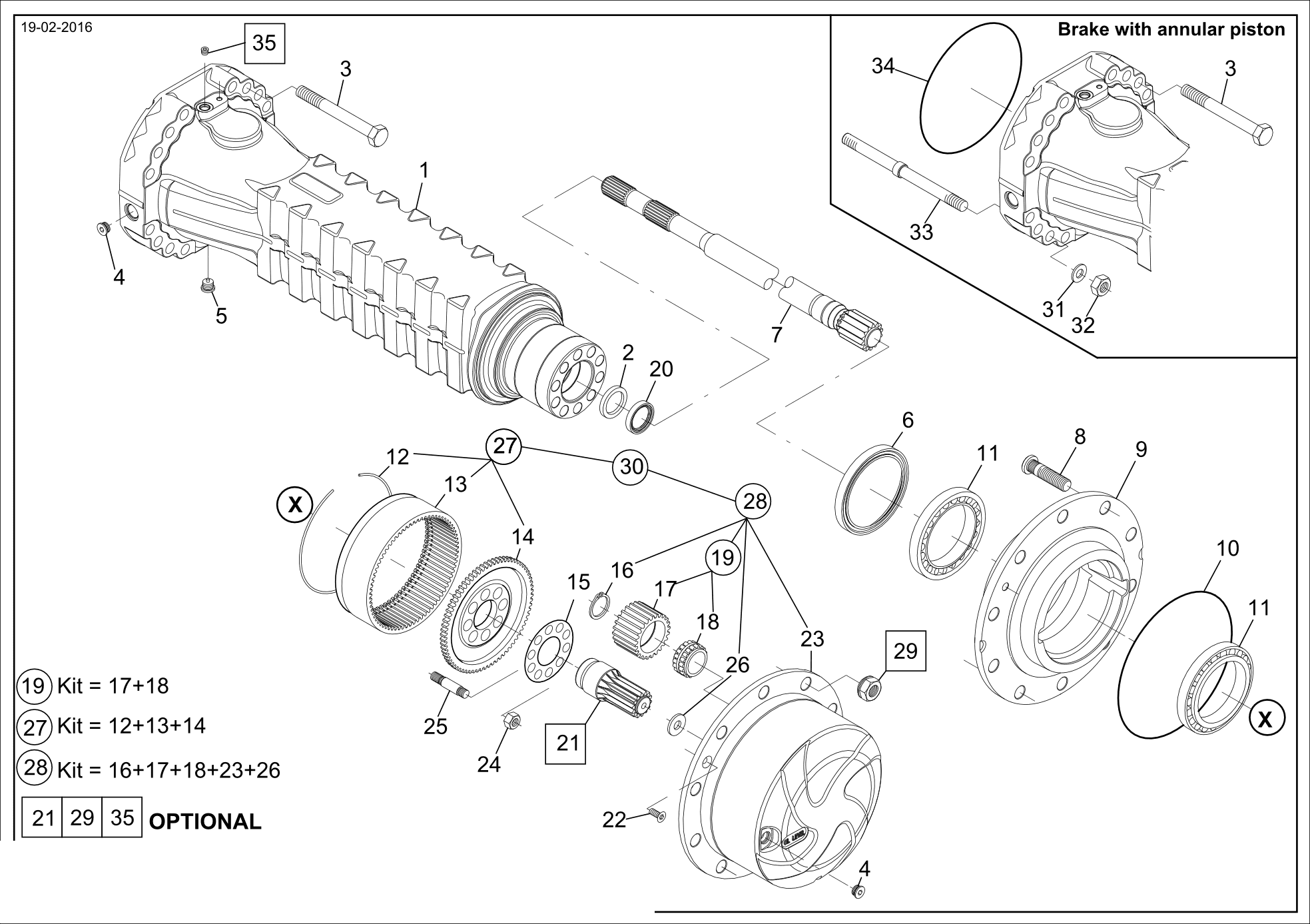 drawing for CNH NEW HOLLAND 76086368 - RING GEAR SUPPORT