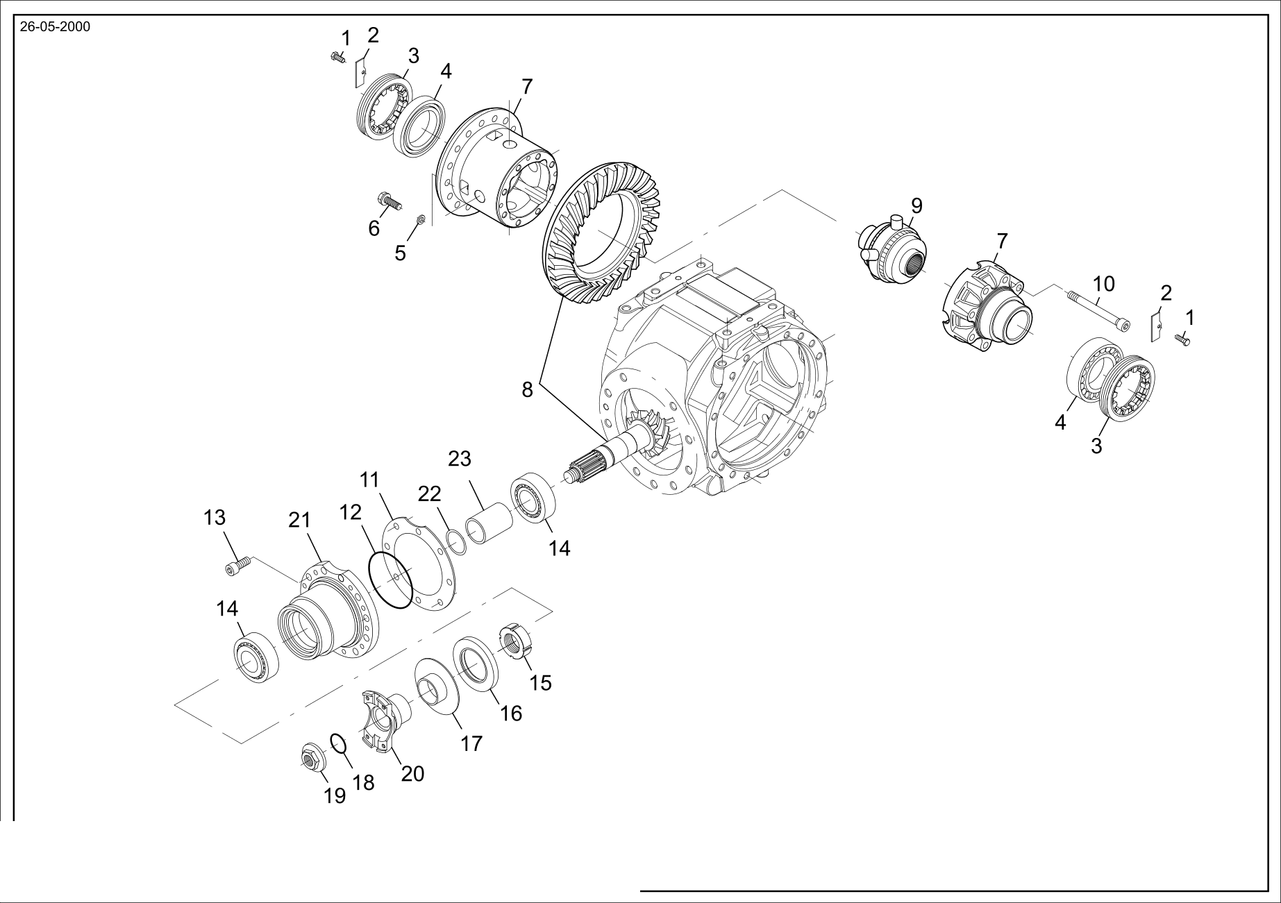drawing for CATERPILLAR 015424-2-21 - COVER (figure 3)