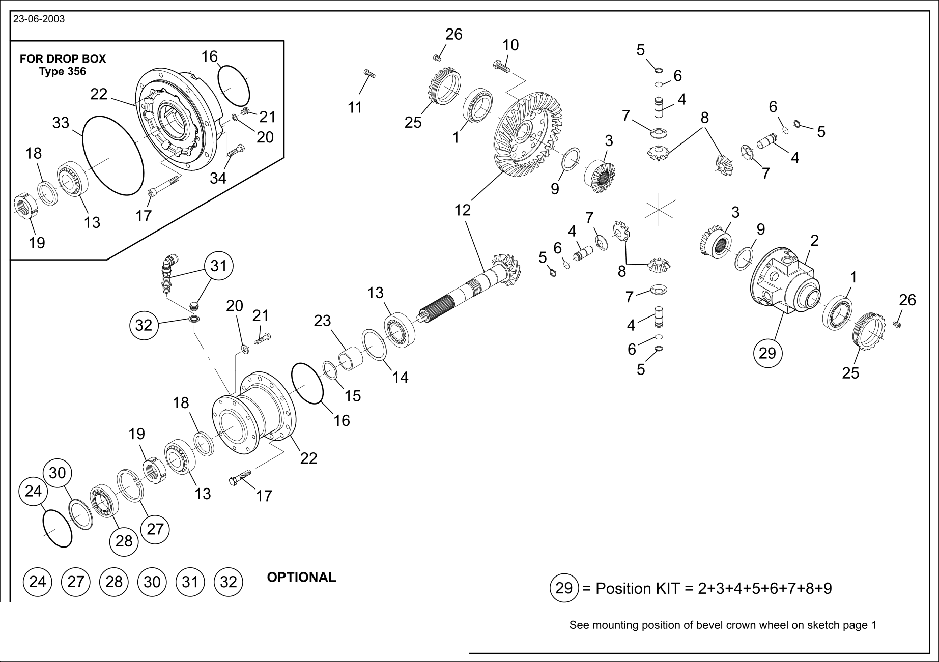 drawing for MECALAC 565A0011 - SPACER (figure 4)
