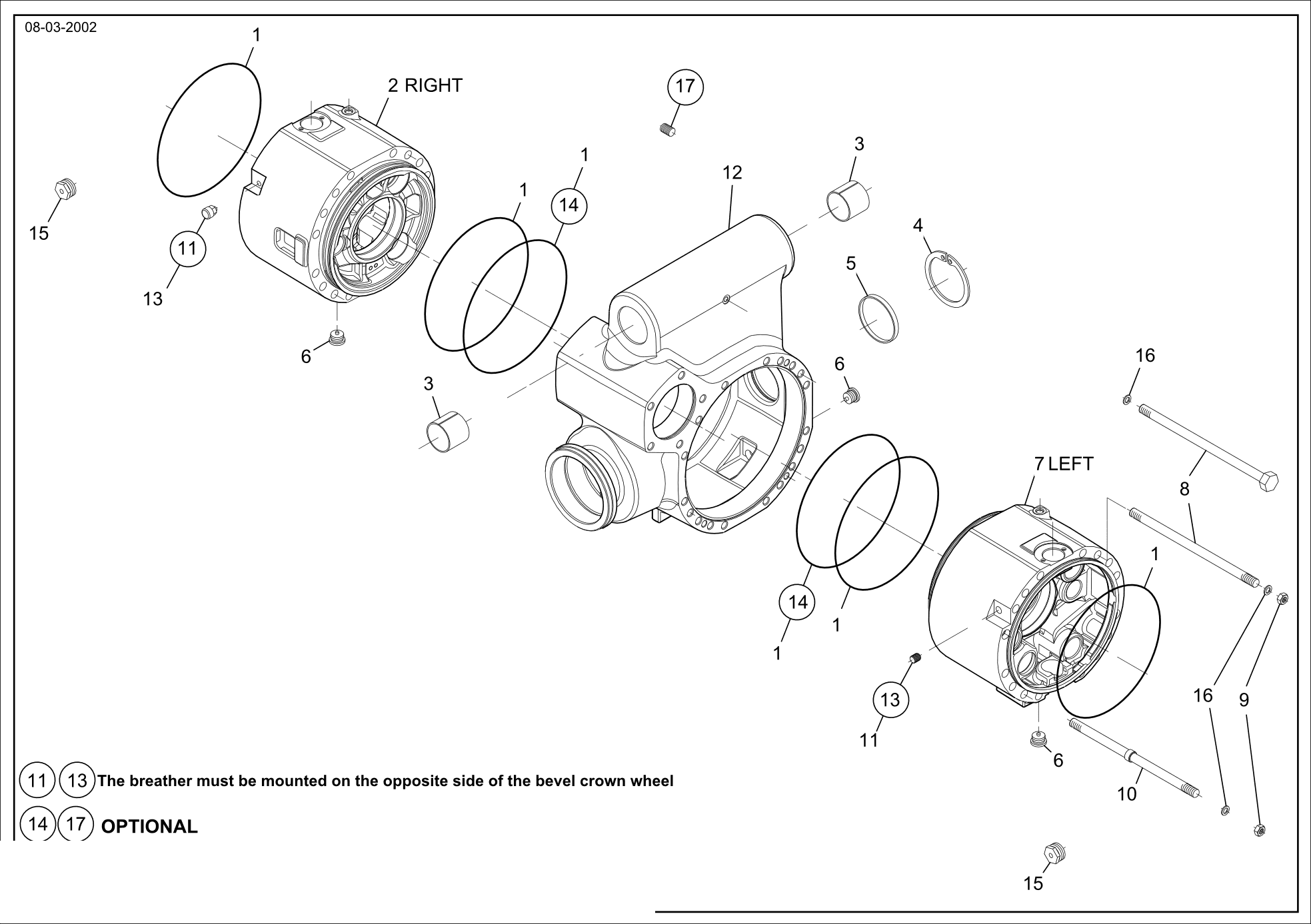 drawing for Hyundai Construction Equipment 1760601402 - STUD (figure 3)