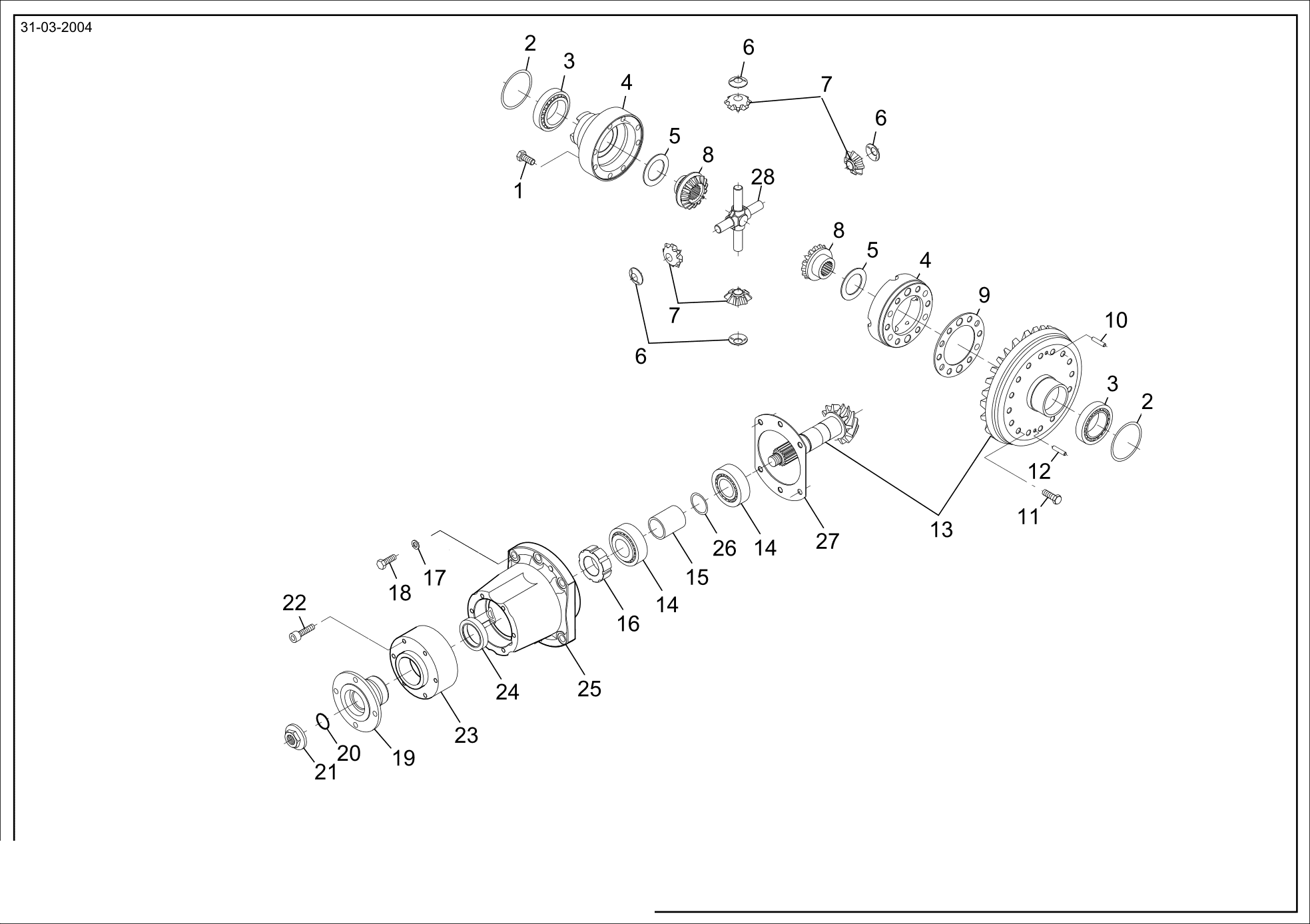 drawing for WIRTGEN GROUP 10480432 - TAPER ROLLER BEARING (figure 5)
