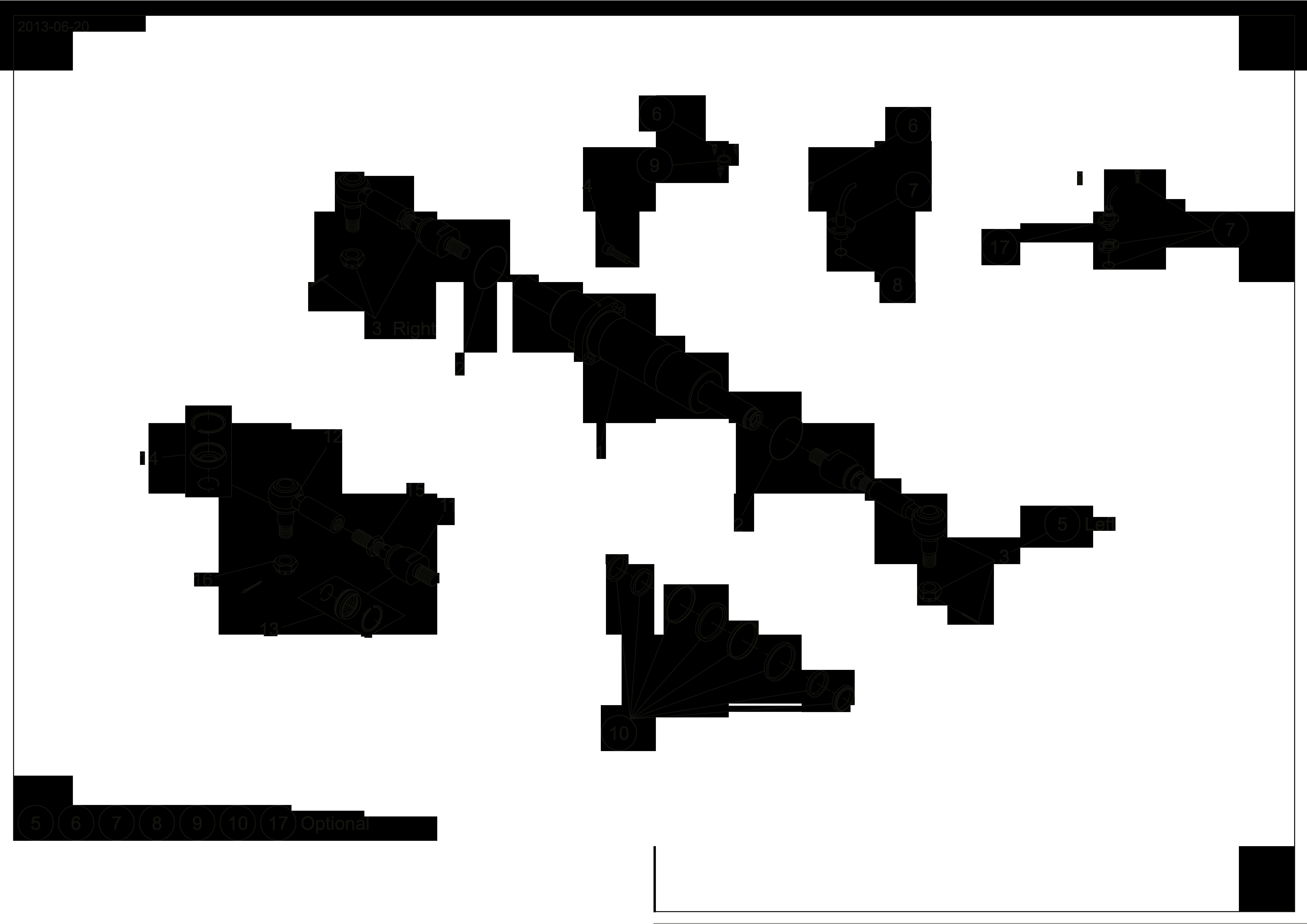 drawing for SCHOPF MASCHINENBAU GMBH 101618 - ARTICULATED TIE ROD (figure 1)
