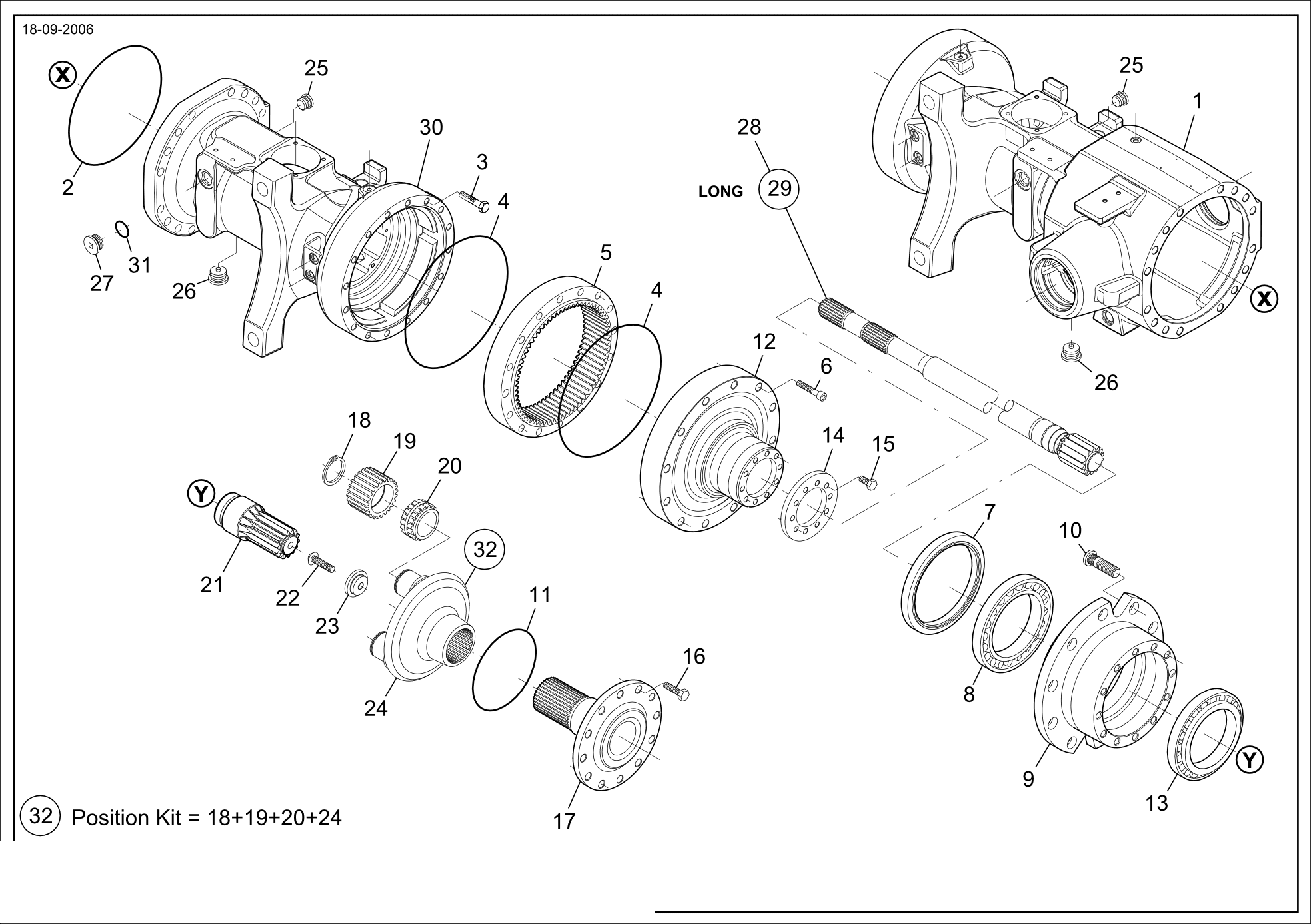 drawing for CNH NEW HOLLAND 72111384 - STUD - WHEEL (figure 1)