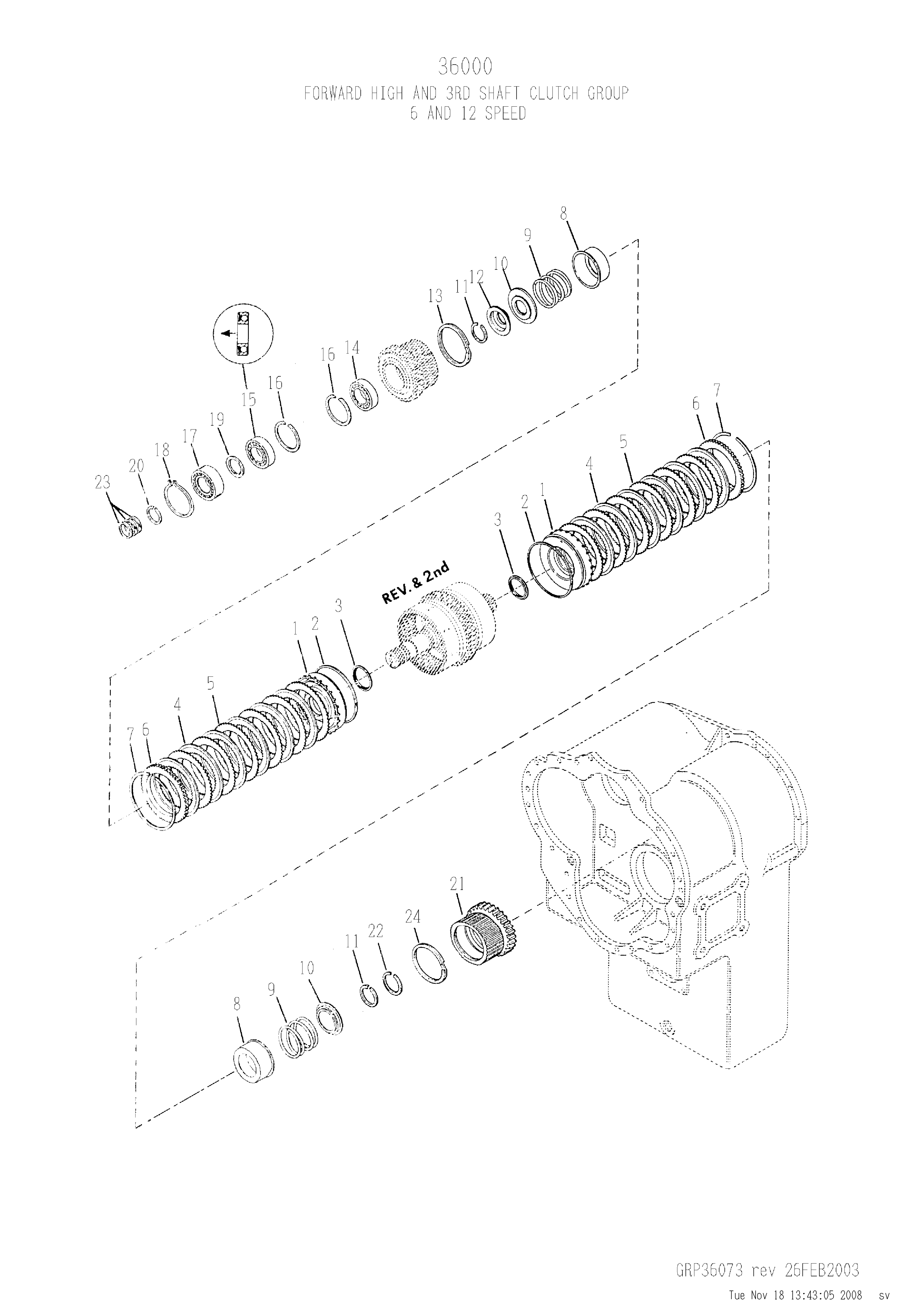 drawing for TRACKMOBILE 1010143 - BEARING (figure 2)