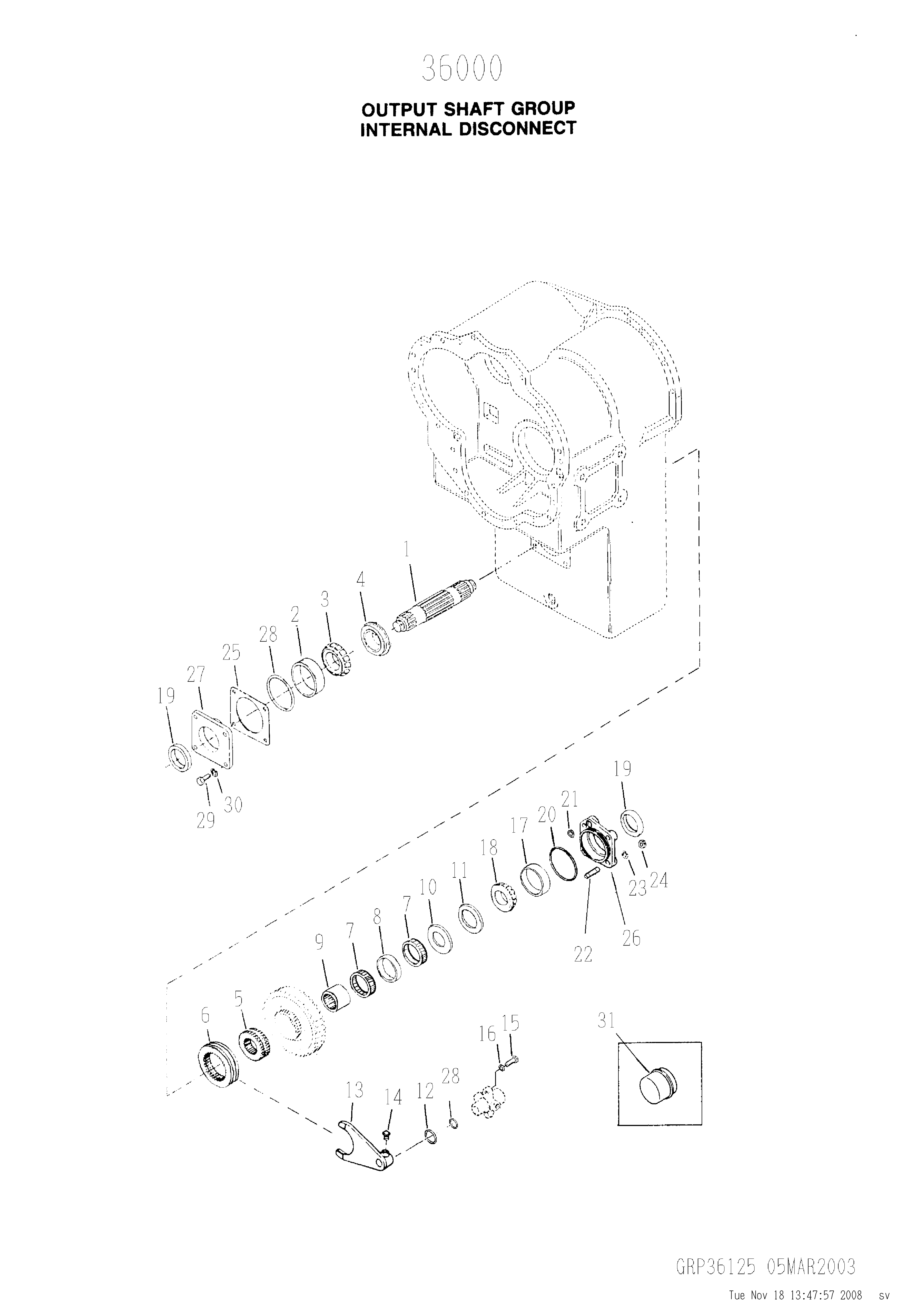 drawing for VALLEE CK231867 - SHAFT (figure 5)