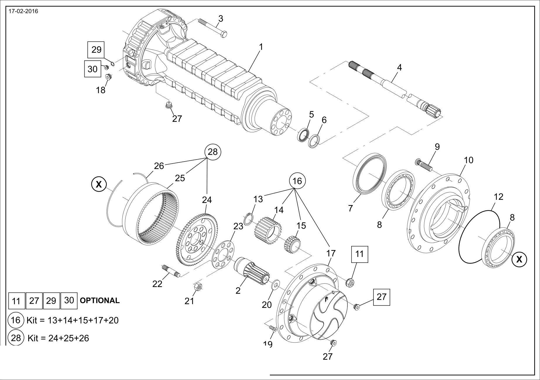 drawing for Hyundai Construction Equipment ZTAM-00882 - HUB-WHEEL (figure 5)