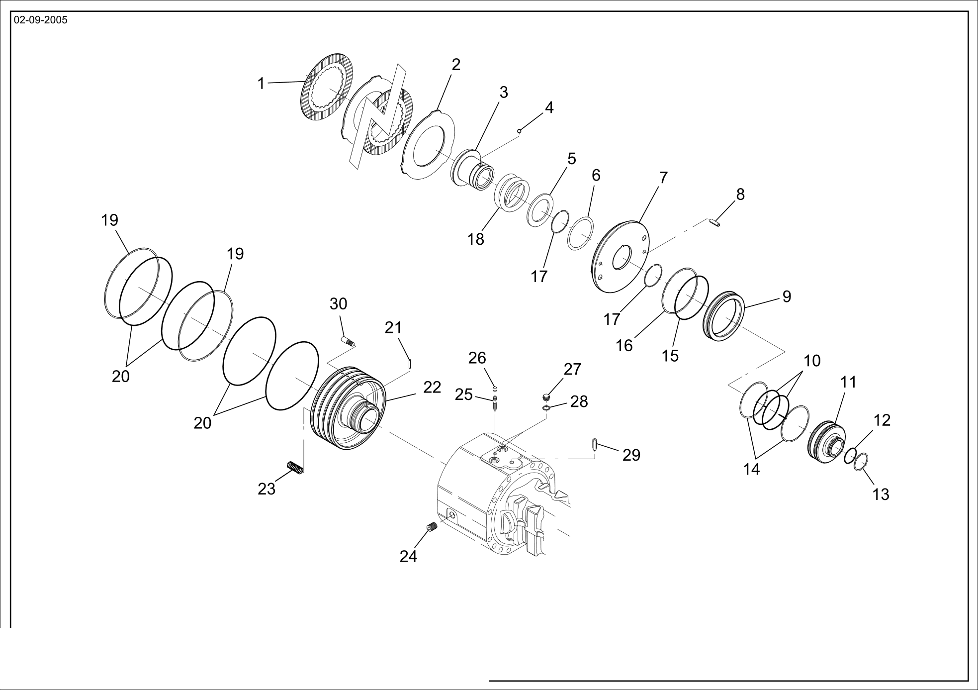 drawing for WACKER NEUSON 1000105951 - INTERMEDIATE BRAKE DISC (figure 5)