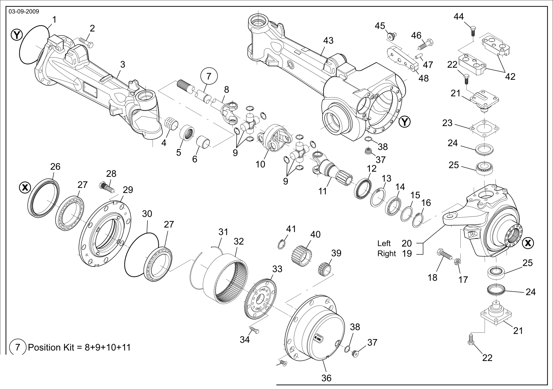 drawing for AGCO V37030900 - JOINT CENTRE SECTION (figure 4)