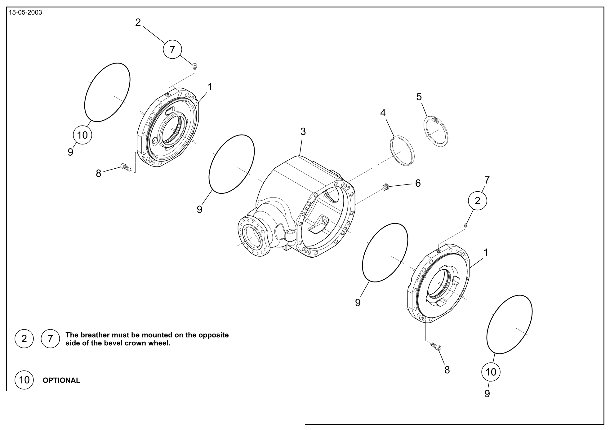drawing for CNH NEW HOLLAND 72115899 - HOUSING (figure 1)