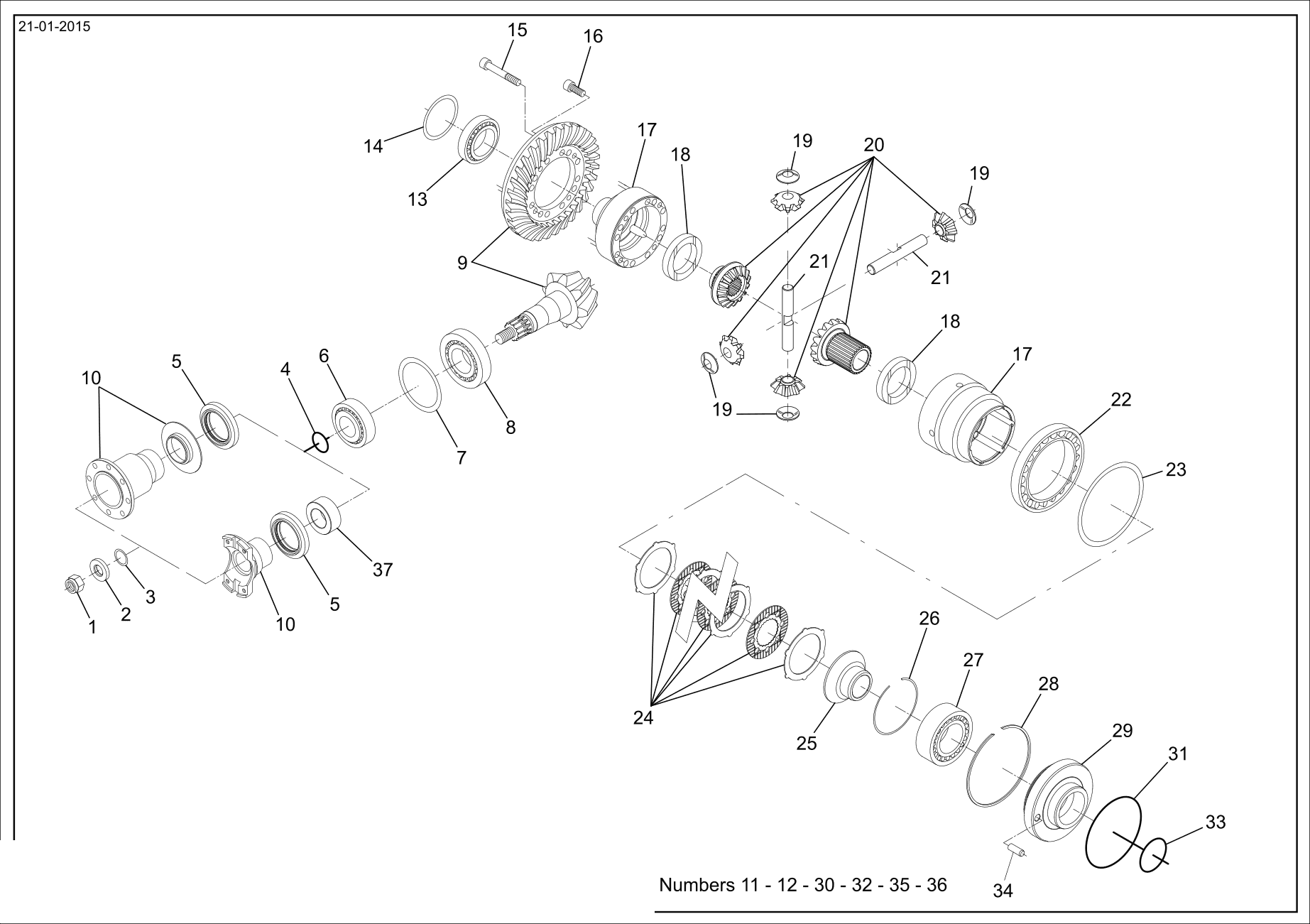 drawing for TIMKEN JW5549-99403 - BEARING (figure 5)