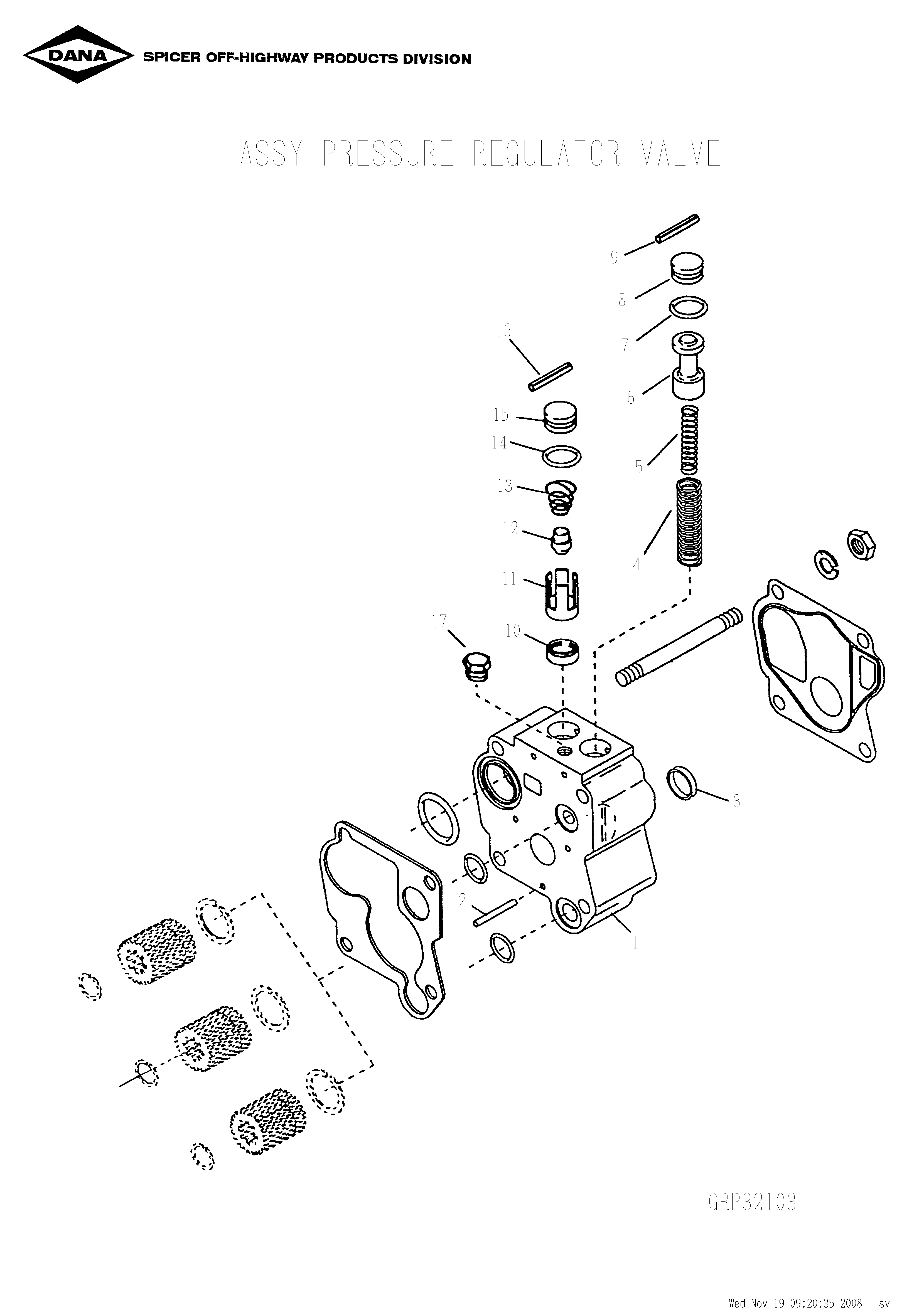 drawing for O & K 2039281 - VALVE SPOOL (figure 4)