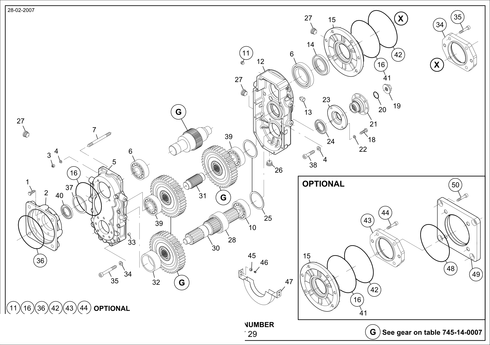 drawing for PAUS 513488 - GEAR (figure 1)