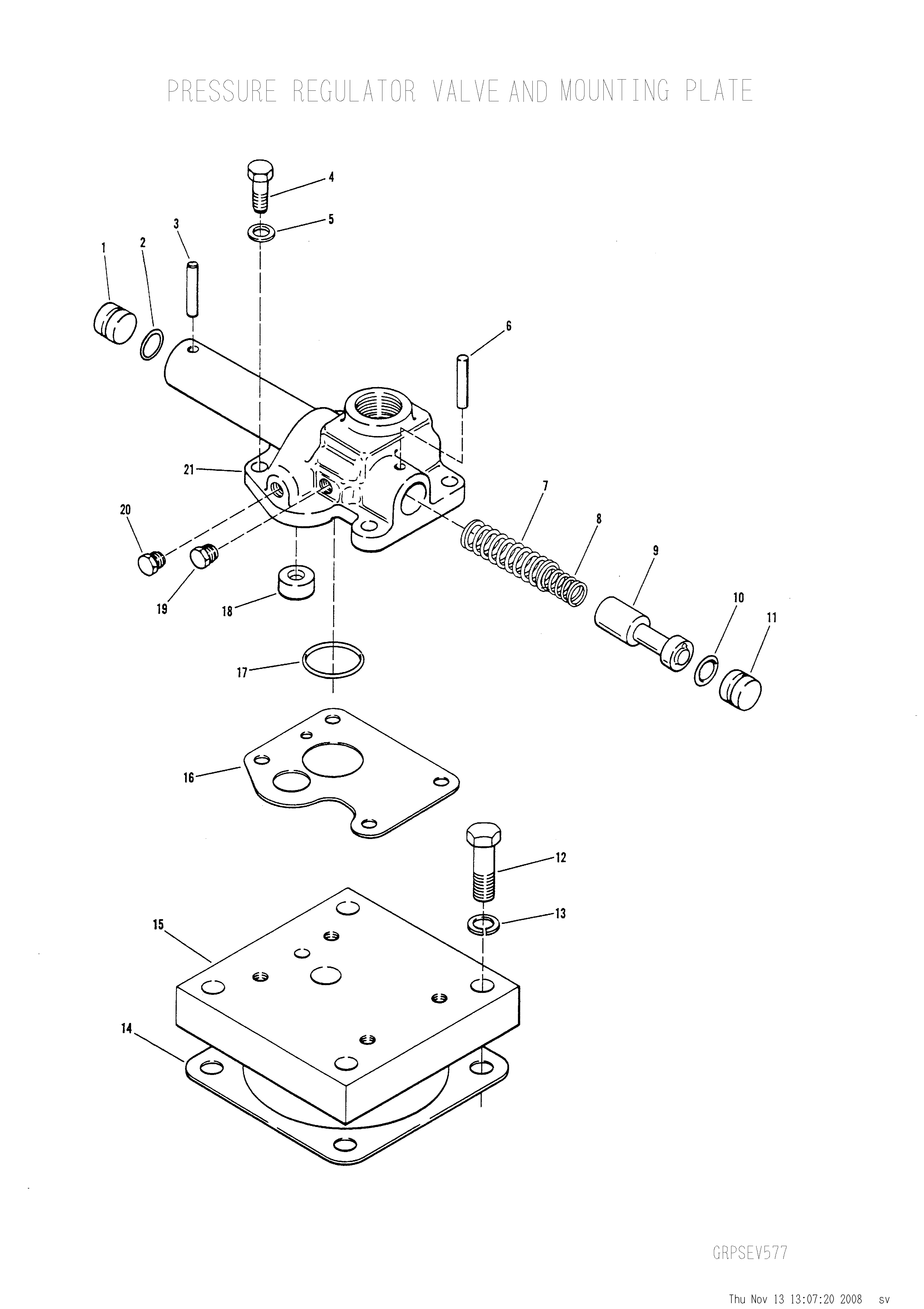 drawing for O & K 2039284 - GASKET (figure 3)