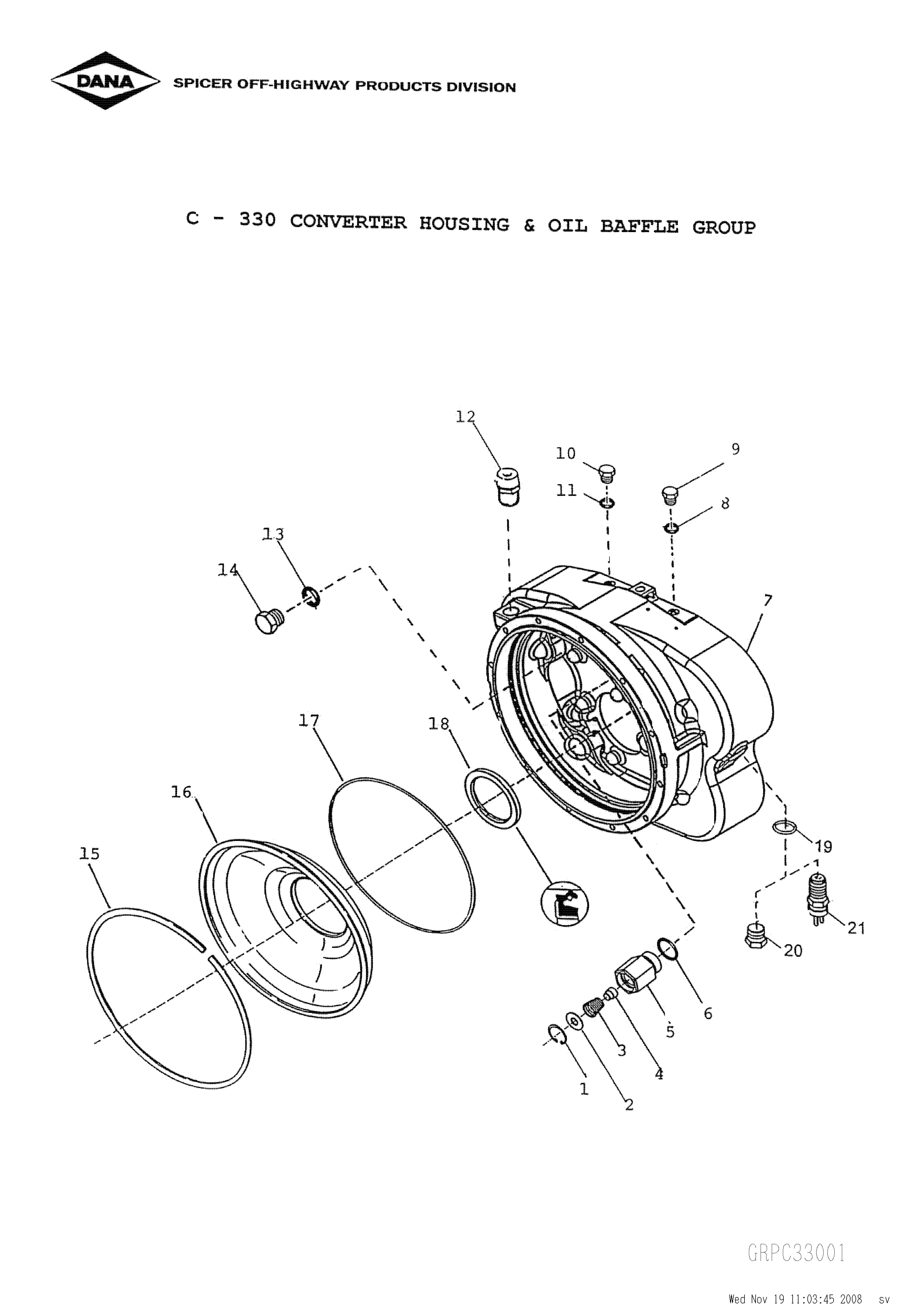 drawing for KALMAR INDUSTRIES INC. 9231080068 - RING (figure 5)