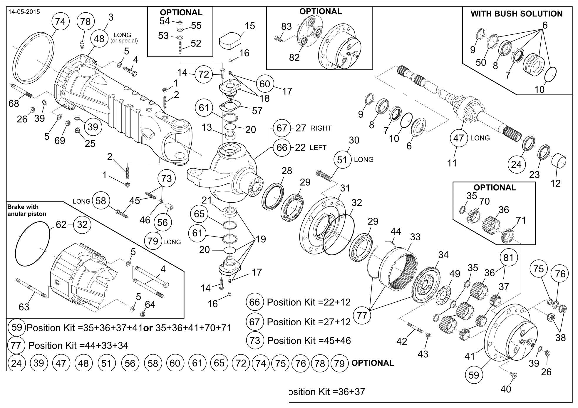 drawing for GEHL 102582 - AXLE CASE (figure 5)