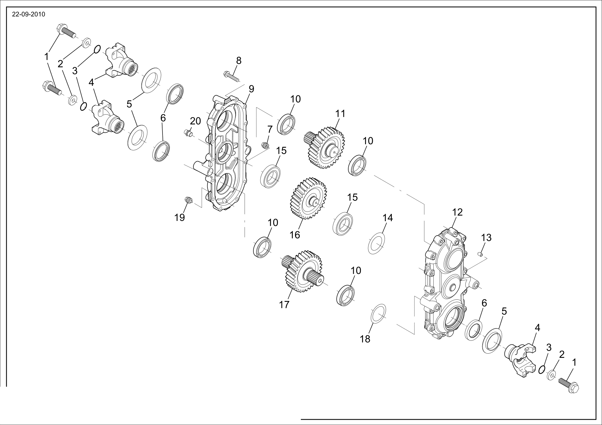 drawing for CNH NEW HOLLAND 76086303 - ROLLER BEARING (figure 5)