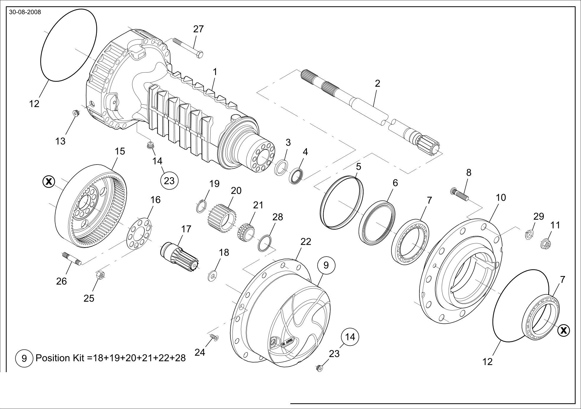 drawing for CNH NEW HOLLAND 72111384 - STUD - WHEEL (figure 2)