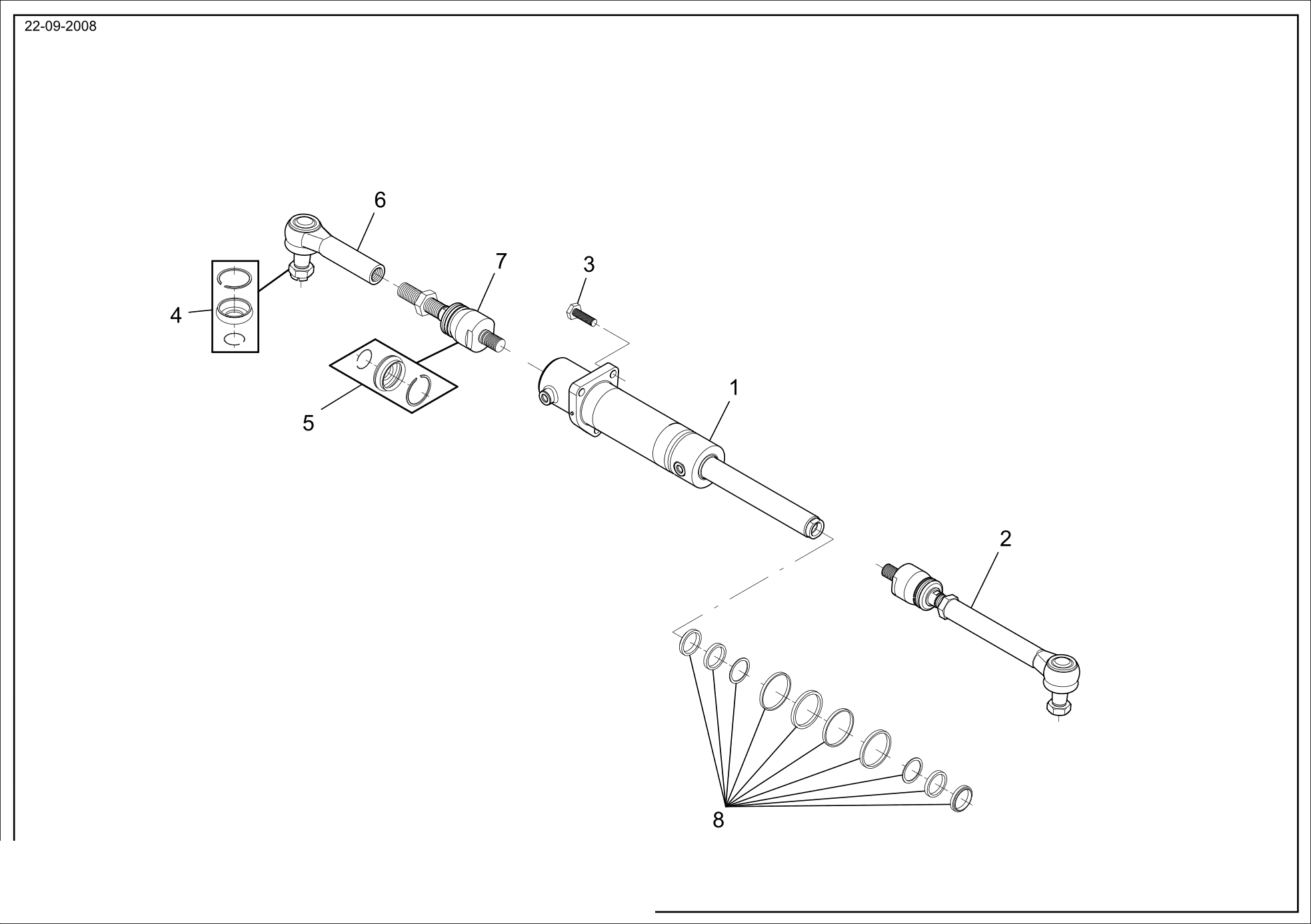 drawing for AGCO VHC8532 - BOLT (figure 1)