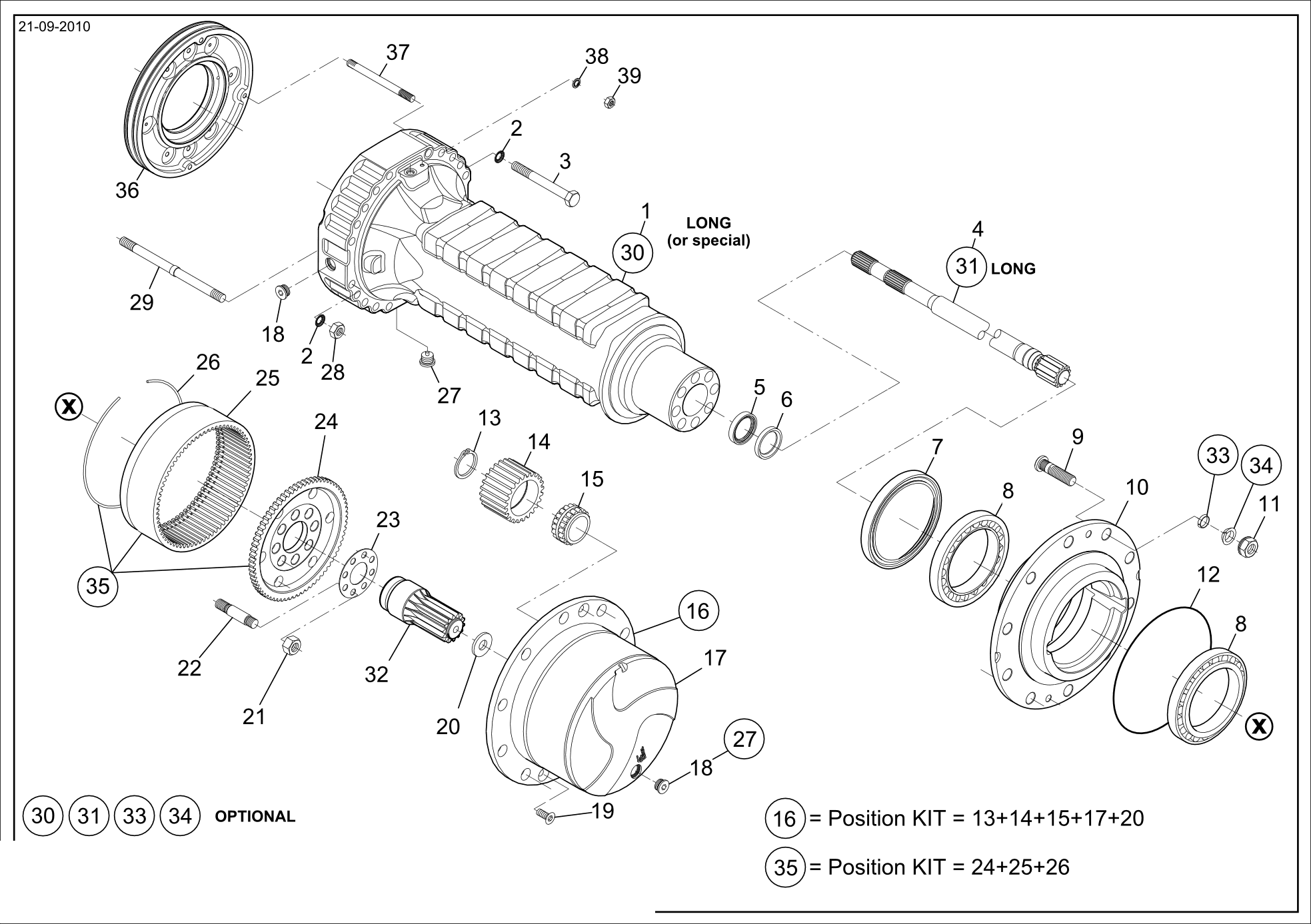drawing for Hyundai Construction Equipment ZTAM-00877 - CASE-AXLE (figure 4)