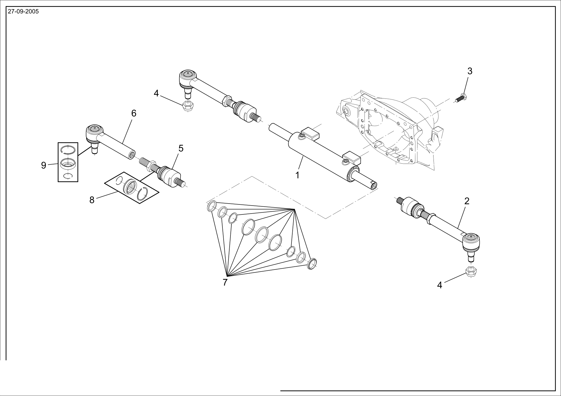 drawing for ERKUNT Y01196 - ARTICULATED TIE ROD (figure 2)