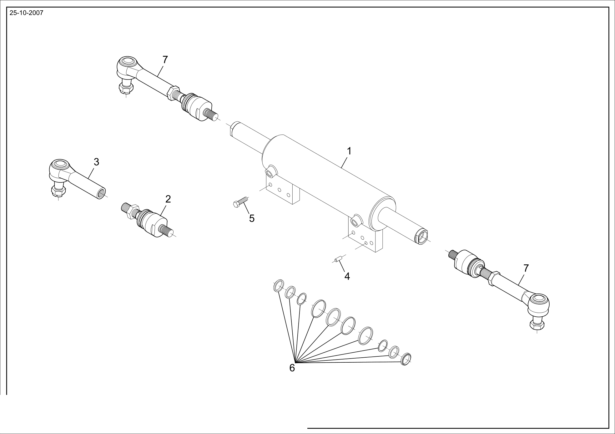 drawing for AGCO 16364352 - BOLT (figure 1)