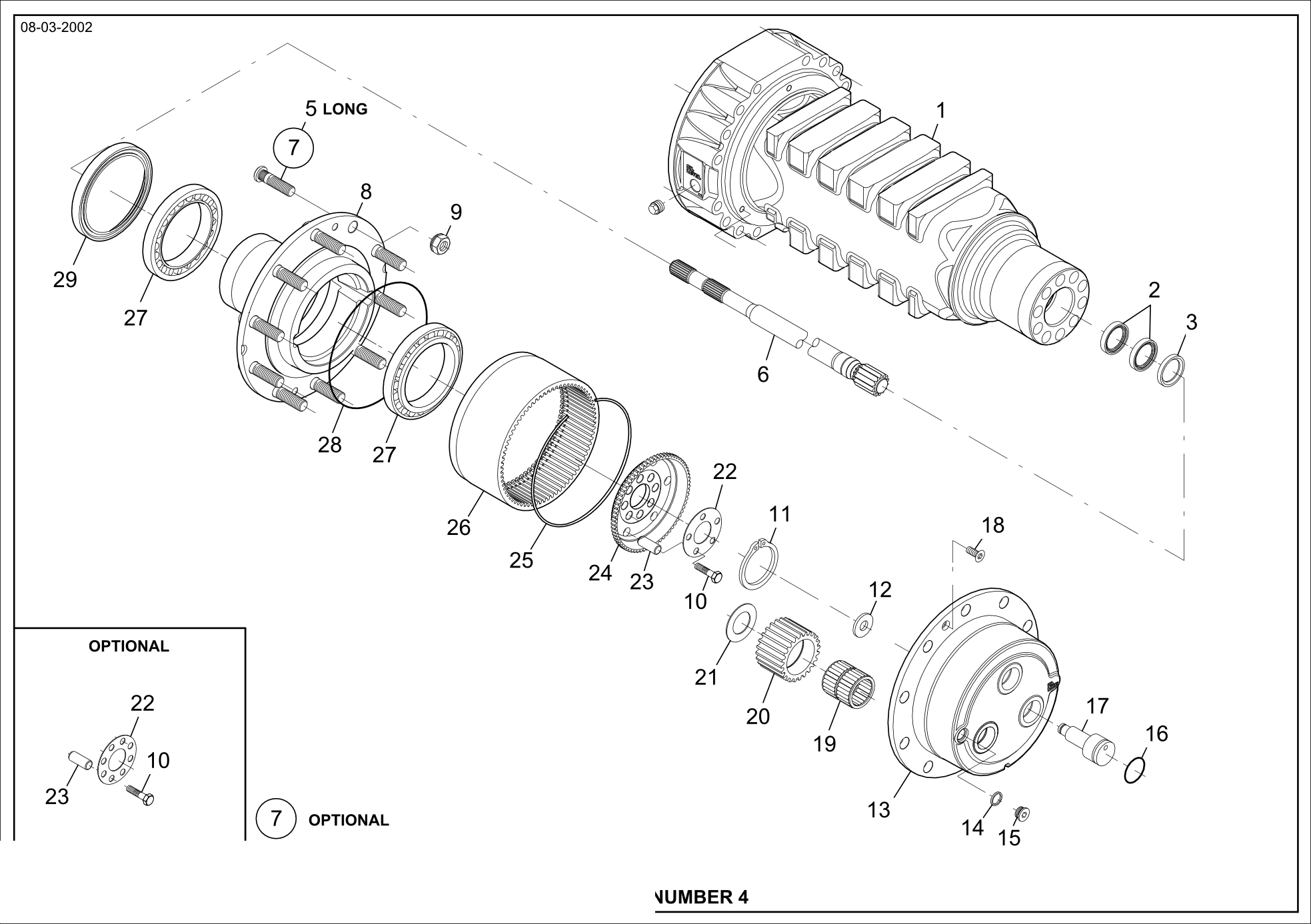 drawing for CNH NEW HOLLAND 71486434 - HALF SHAFT (figure 3)