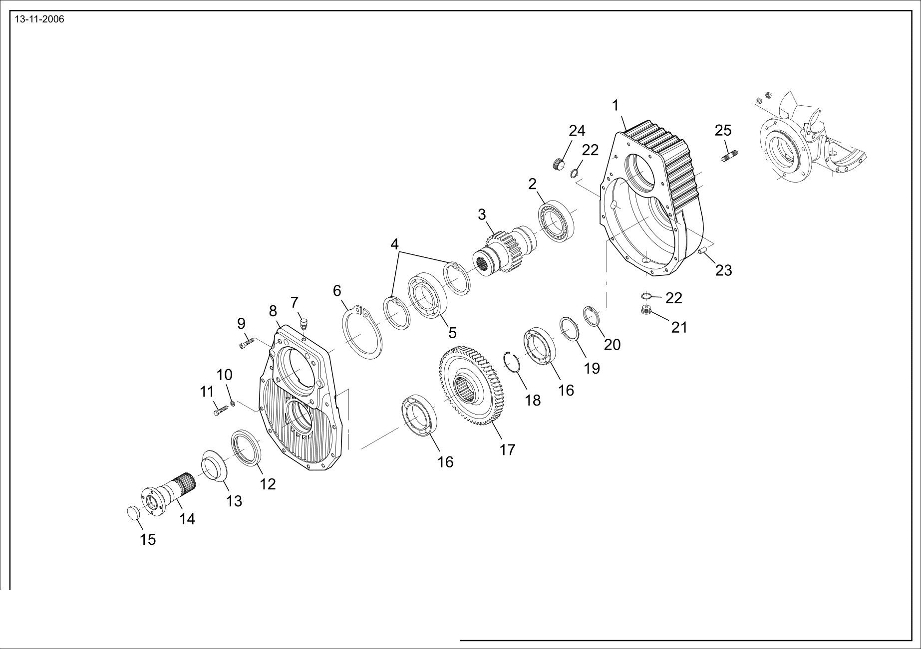 drawing for CNH NEW HOLLAND 75288912 - BALL BEARING