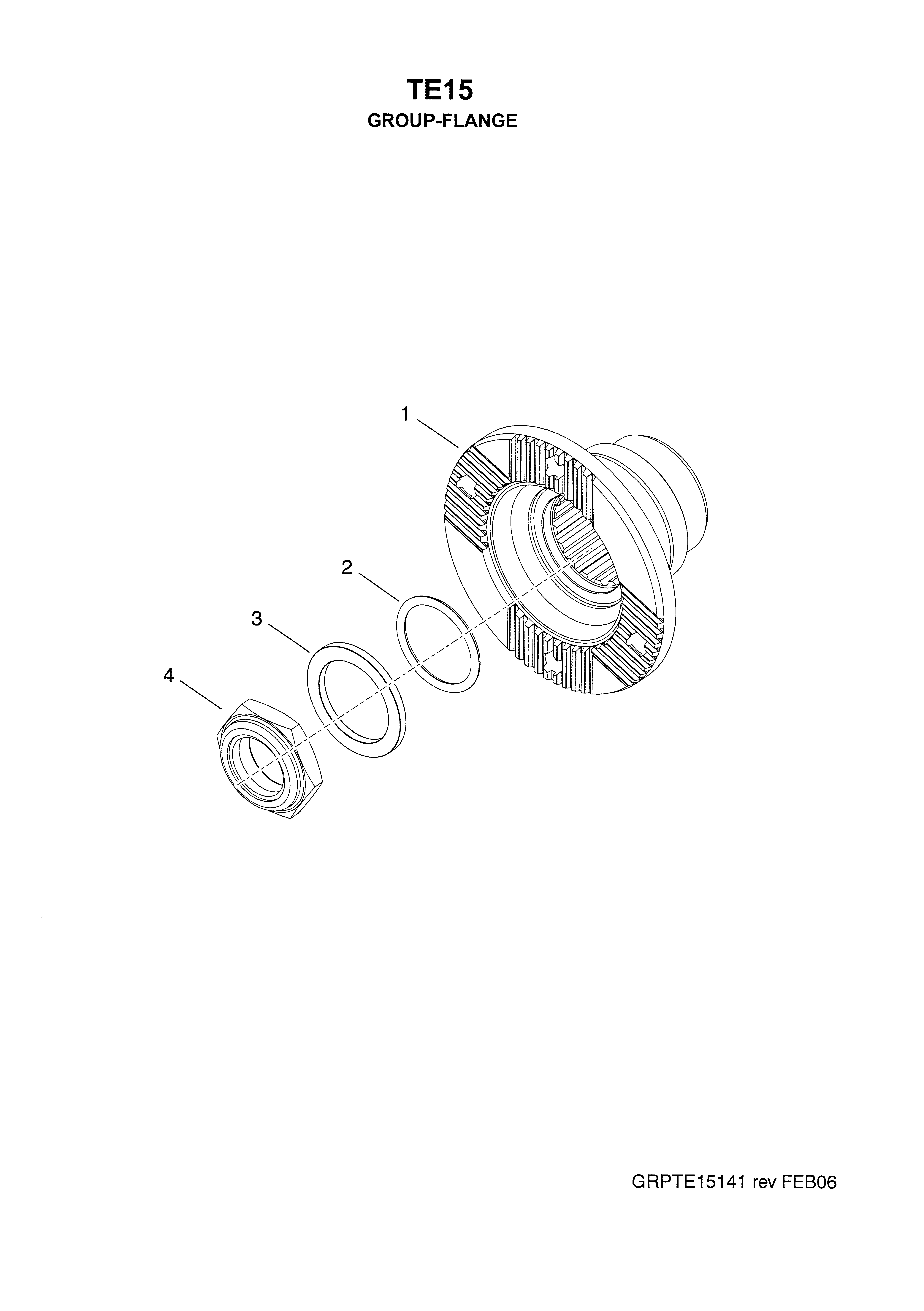 drawing for OLDENBURG LAKESHORE UV403474 - OUTPUT FLANGE (figure 1)