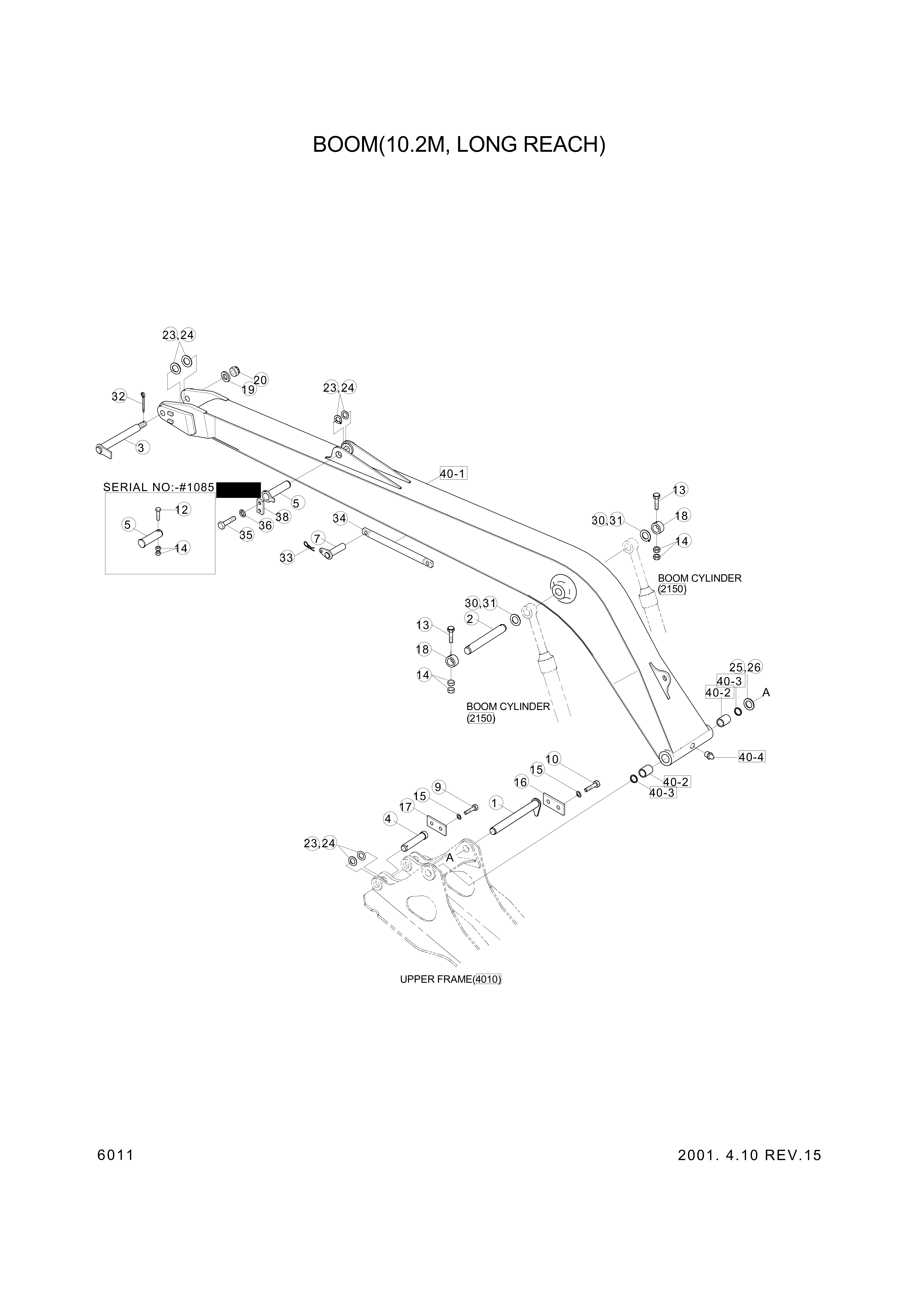 drawing for Hyundai Construction Equipment 61E9-1102 - PIN-JOINT