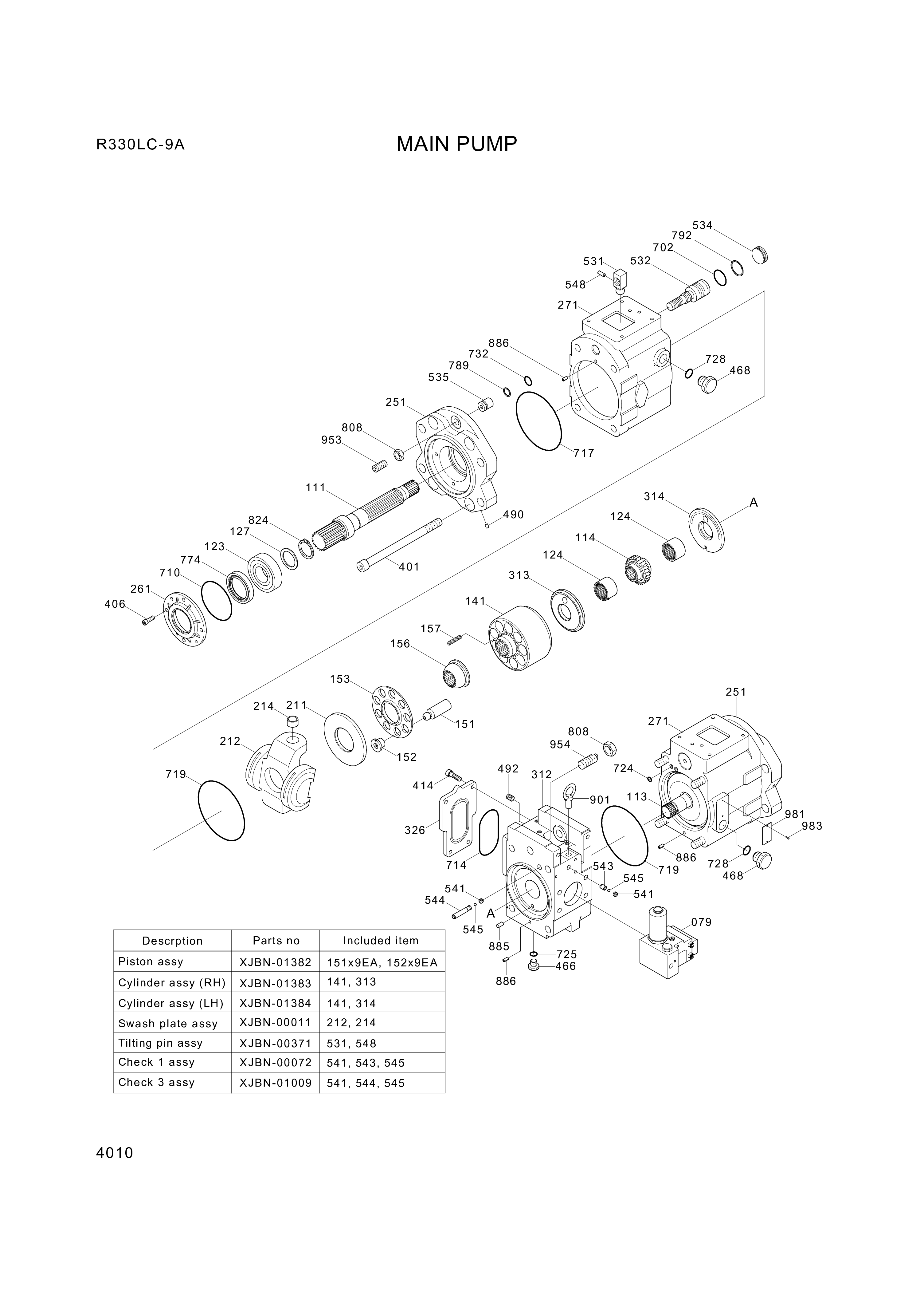 drawing for Hyundai Construction Equipment XJBN-00978 - BEARING-NEEDLE