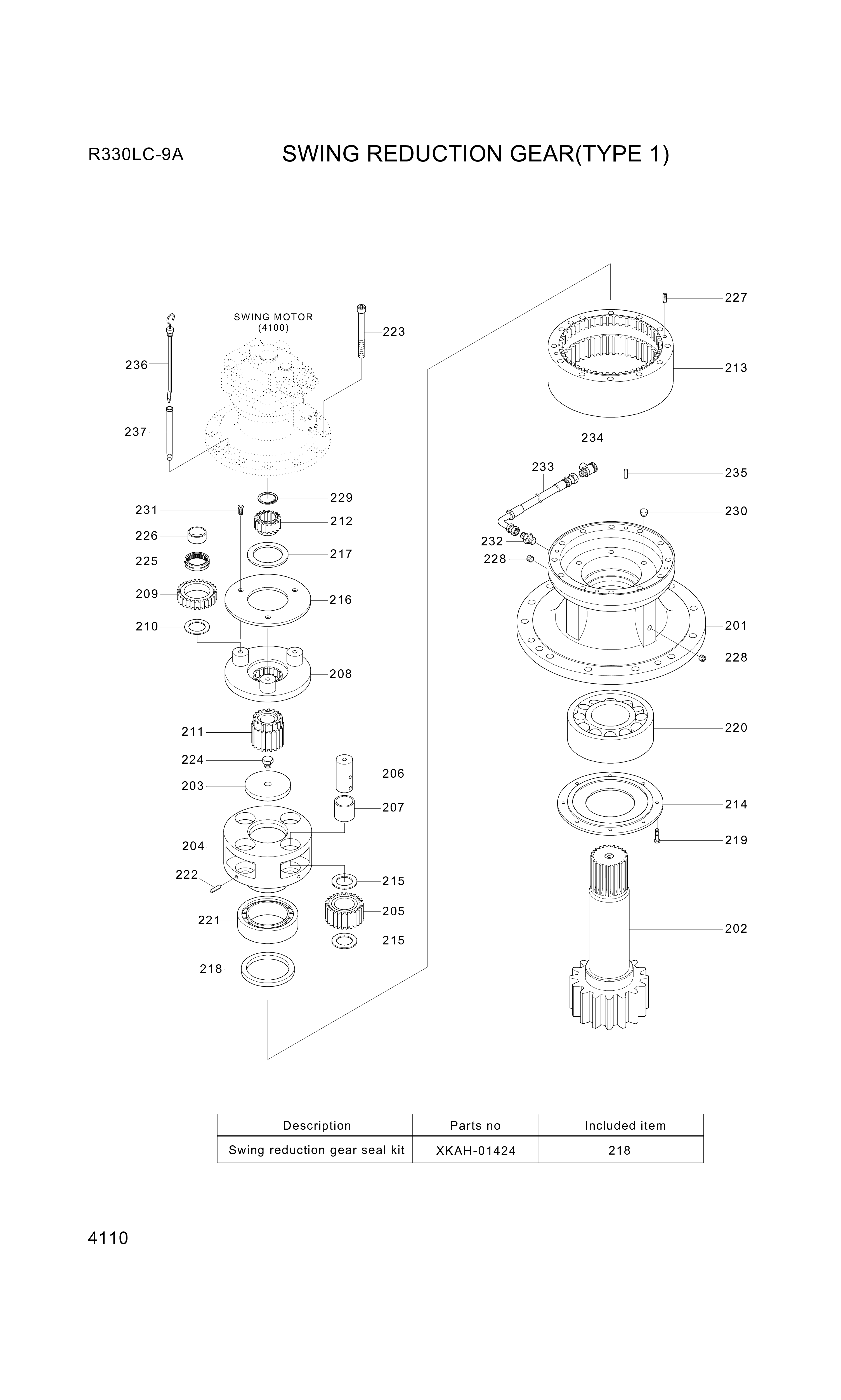 drawing for Hyundai Construction Equipment XKAH-01426 - SHAFT-PINION (figure 3)