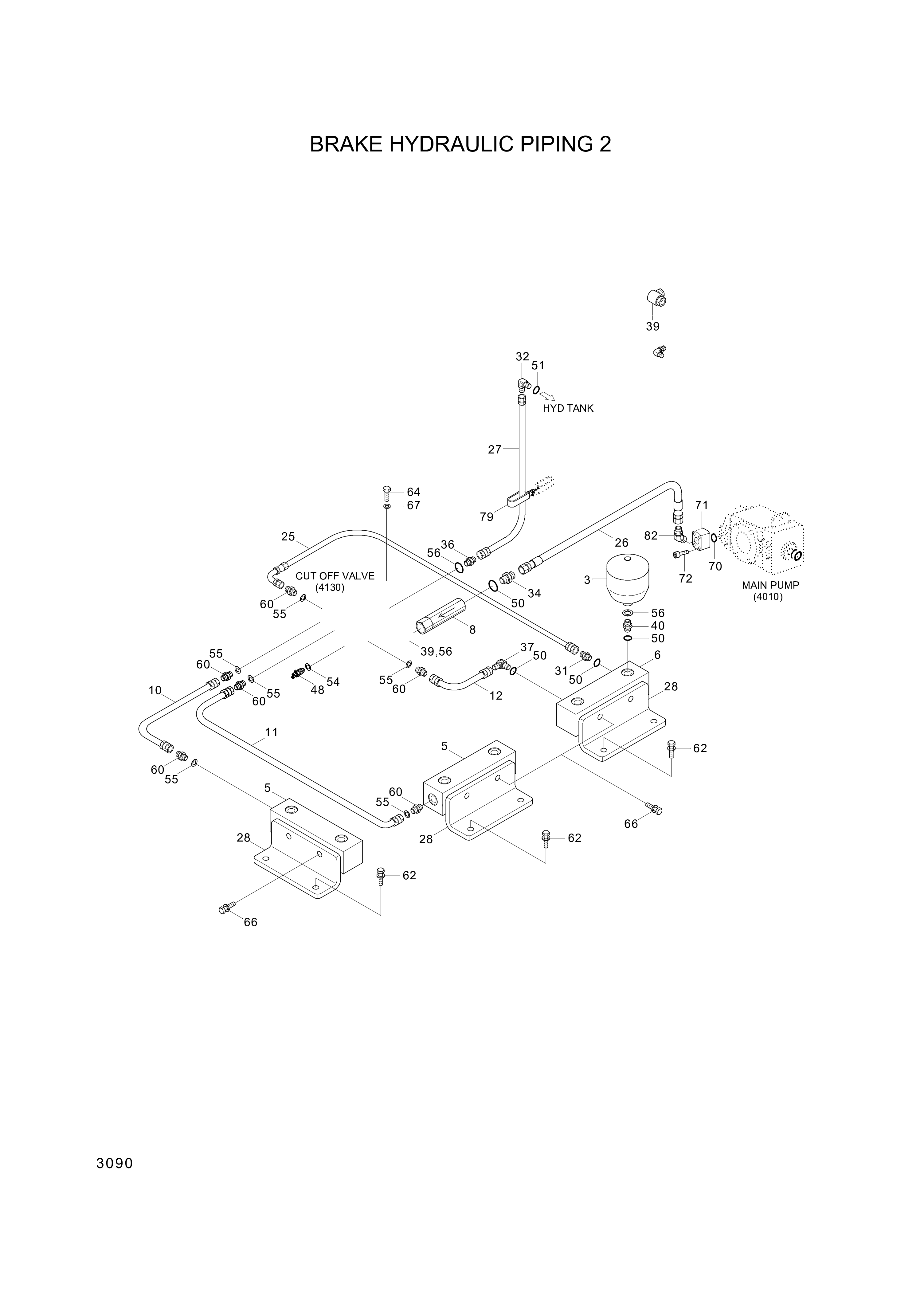 drawing for Hyundai Construction Equipment 31L6-03381 - BLOCK (figure 1)