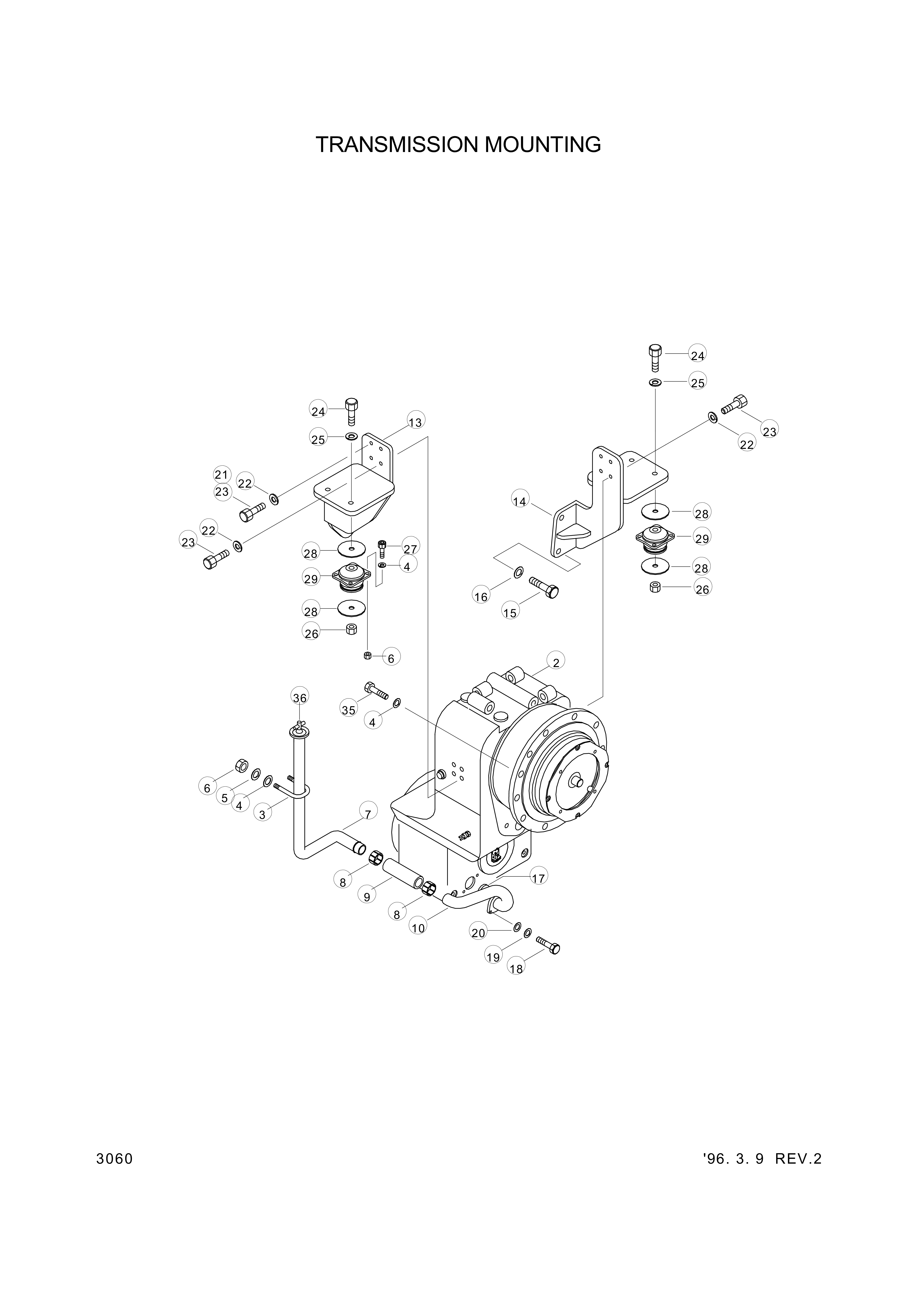 drawing for Hyundai Construction Equipment 14L1-00710 - HOSE-RUBBER (figure 3)