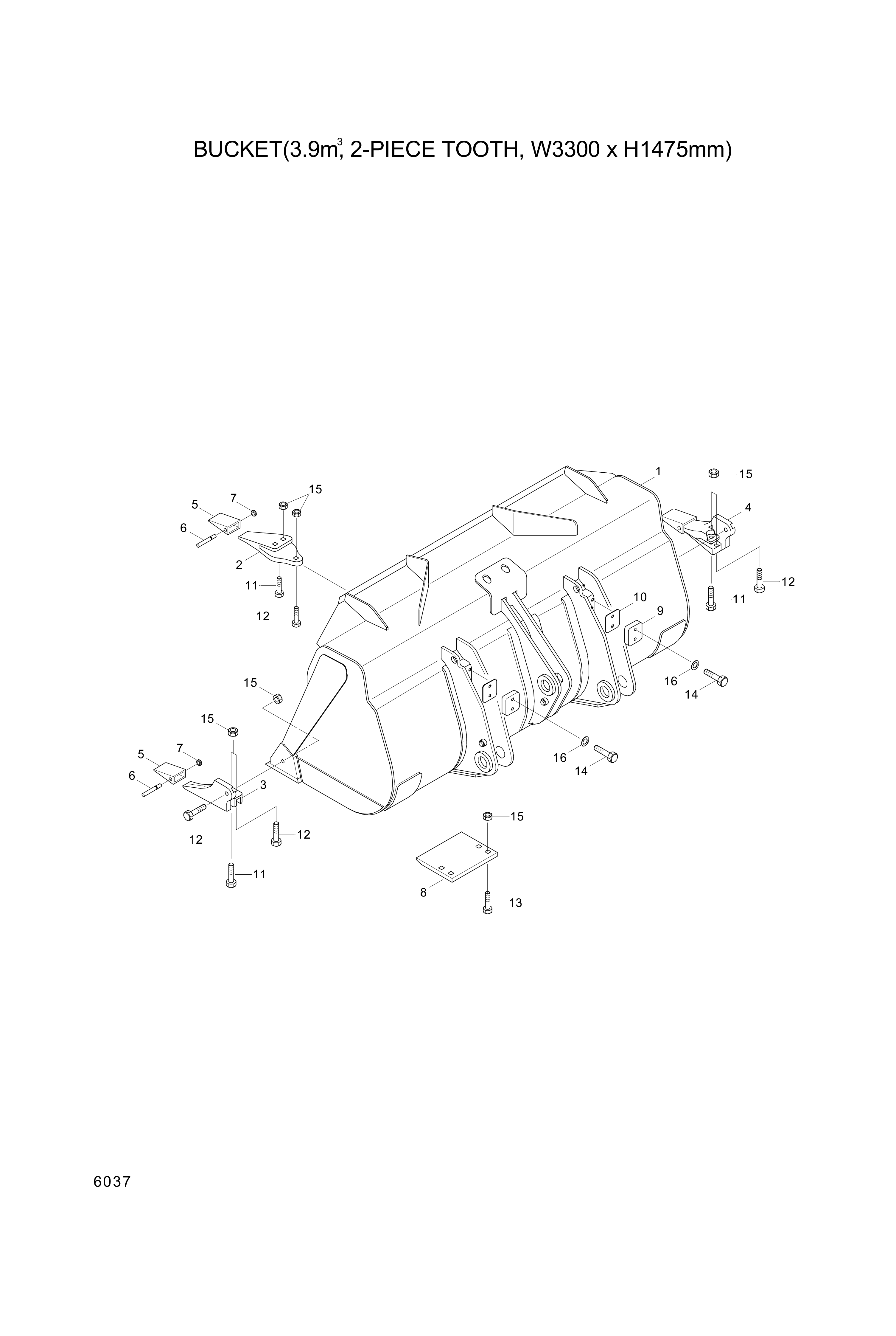 drawing for Hyundai Construction Equipment 61L1-3024 - PLATE