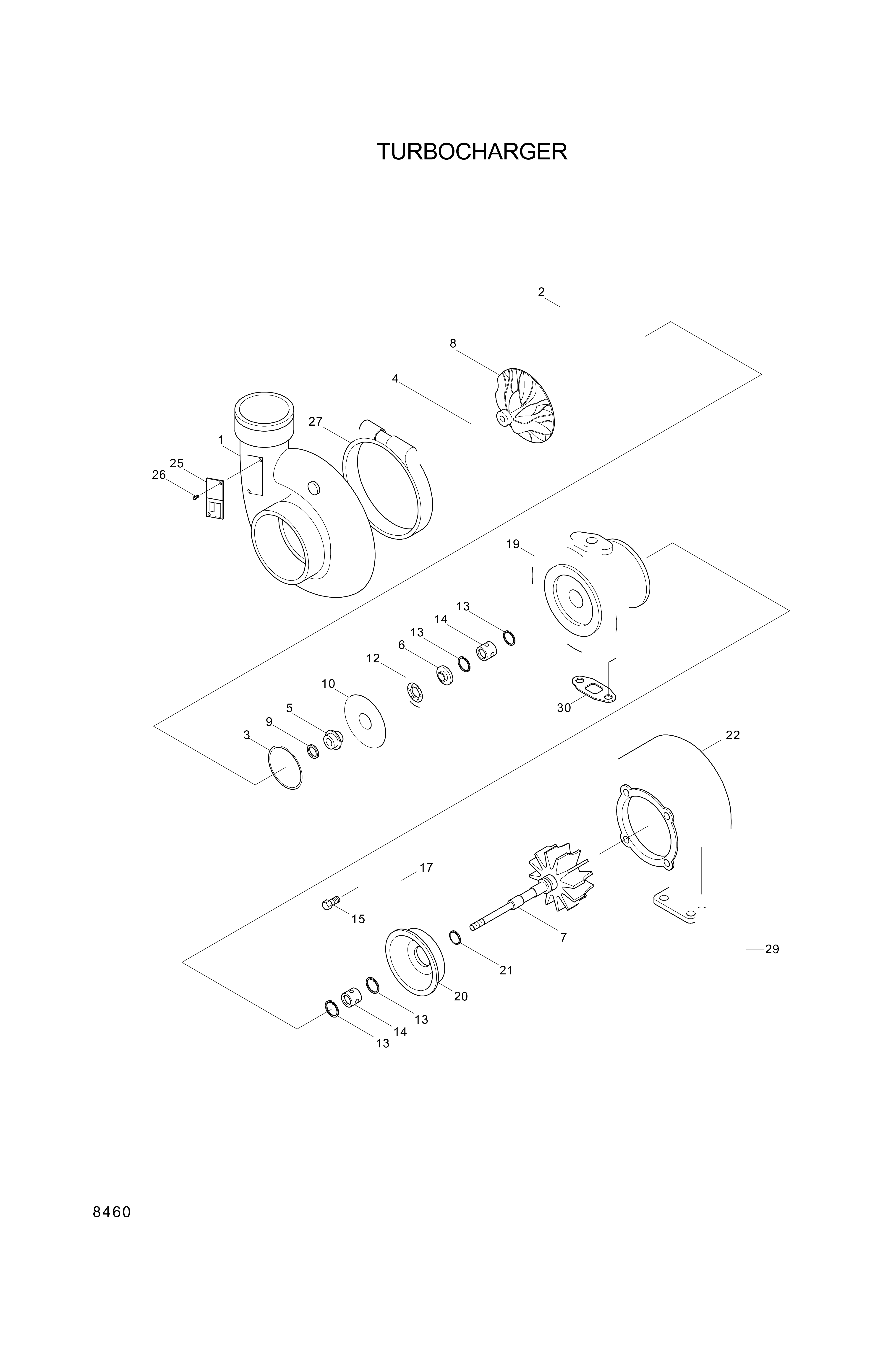 drawing for Hyundai Construction Equipment YUBP-05510 - BEARING-THRUST (figure 3)
