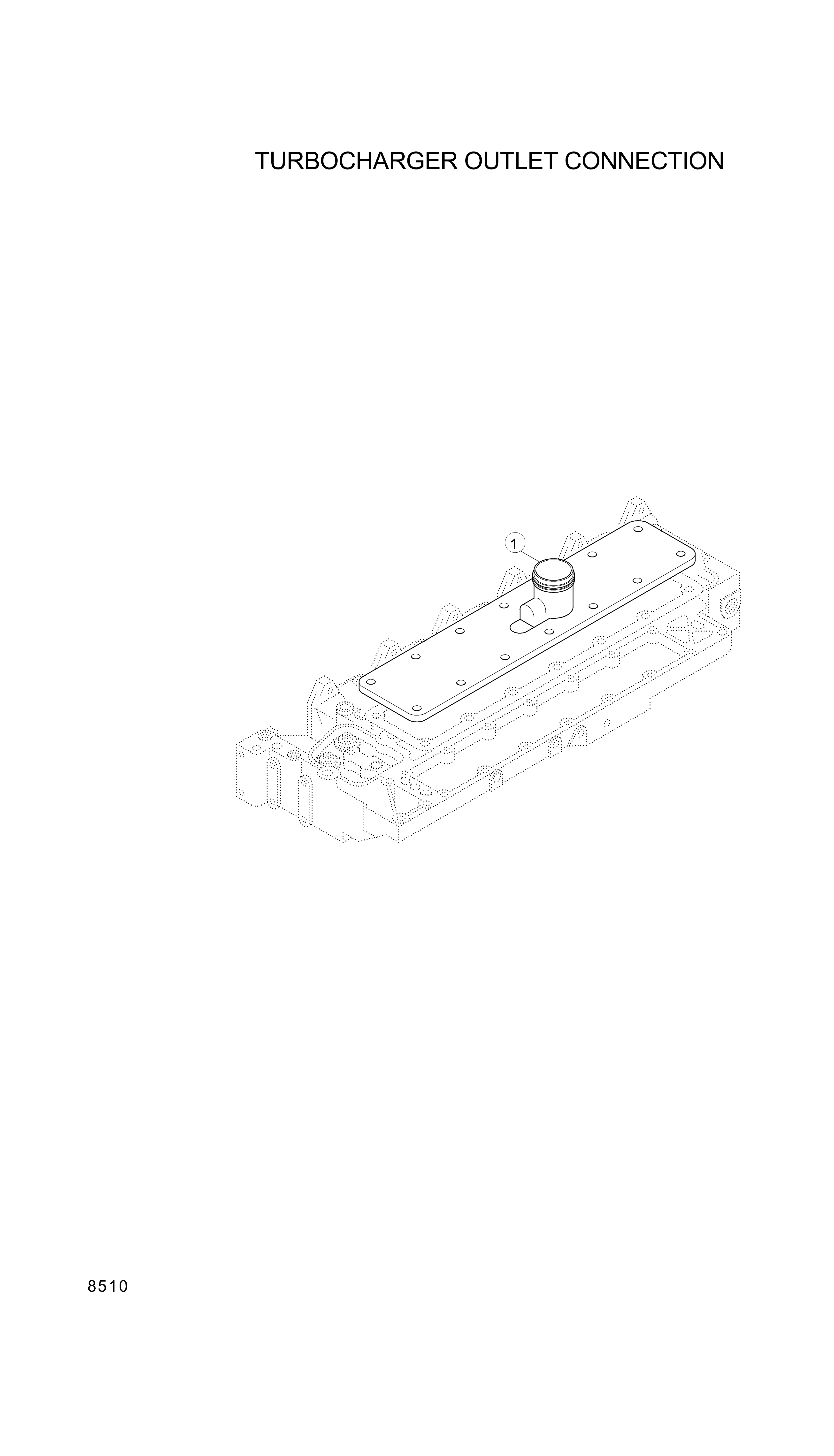 drawing for Hyundai Construction Equipment YUBP-07280 - COVER-INTAKE (figure 1)