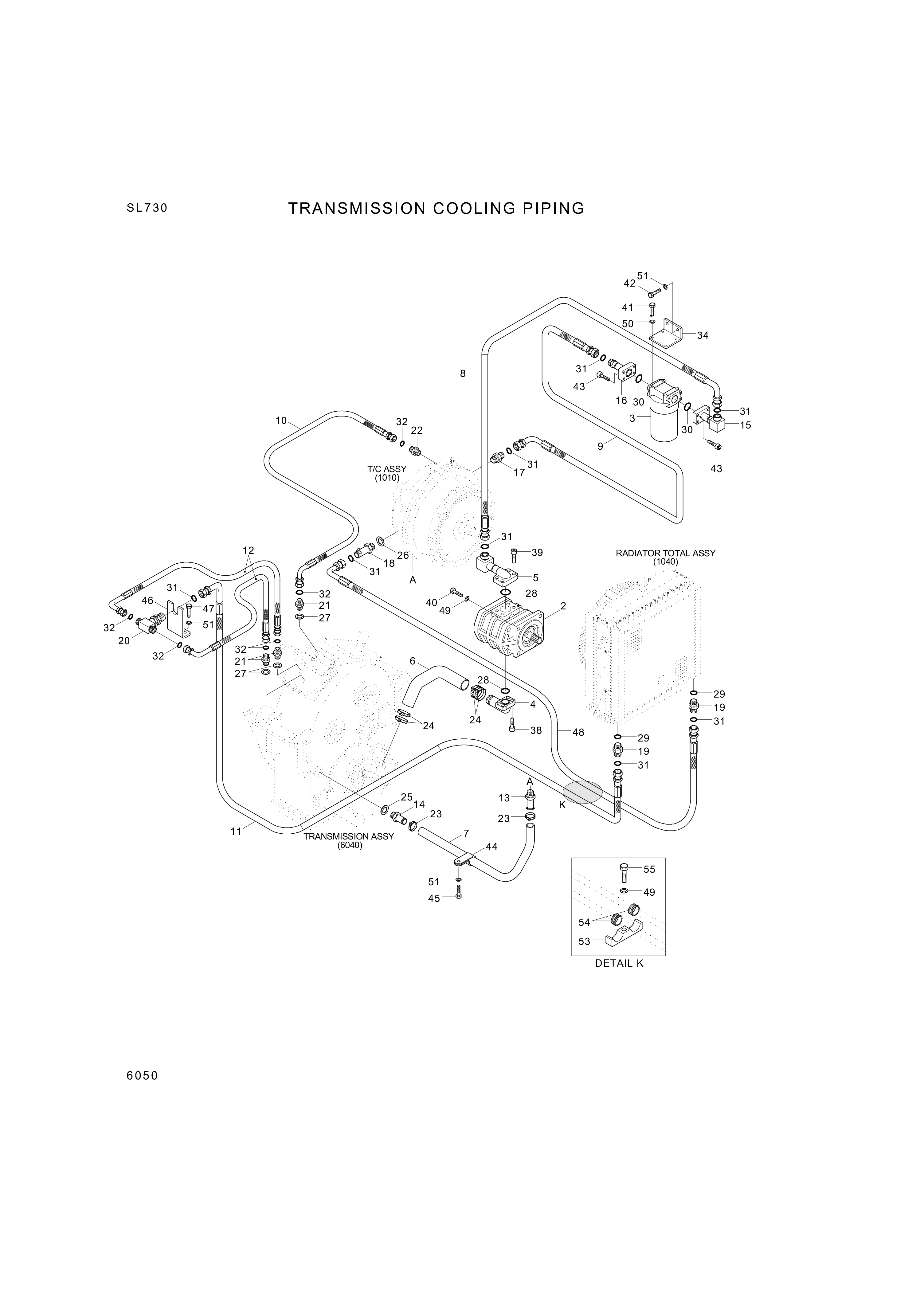 drawing for Hyundai Construction Equipment P930-082008 - HOSE ASSY-ORFS&THD (figure 2)