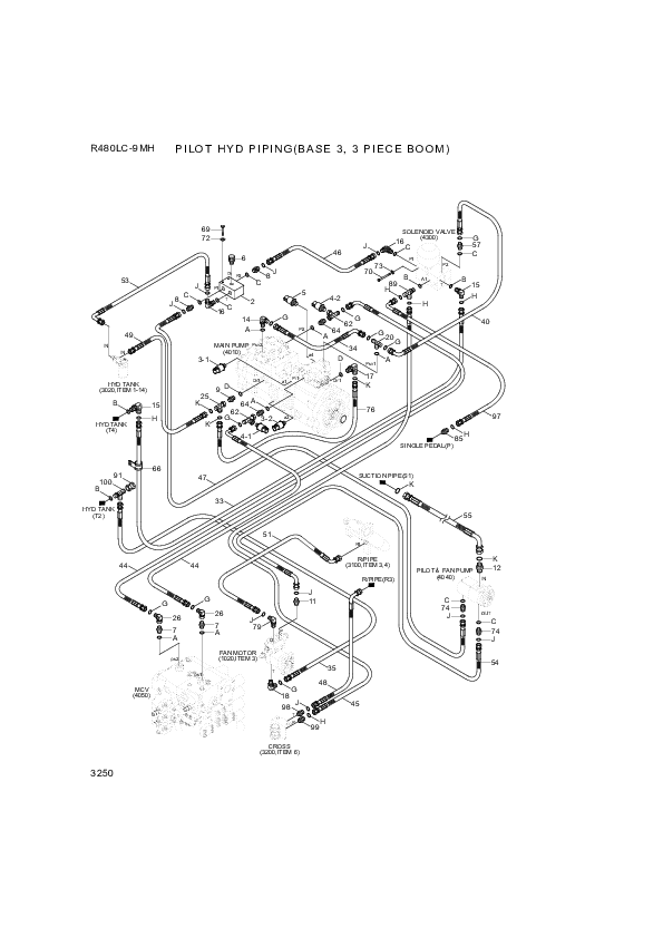 drawing for Hyundai Construction Equipment P930-122035 - HOSE ASSY-ORFS&THD