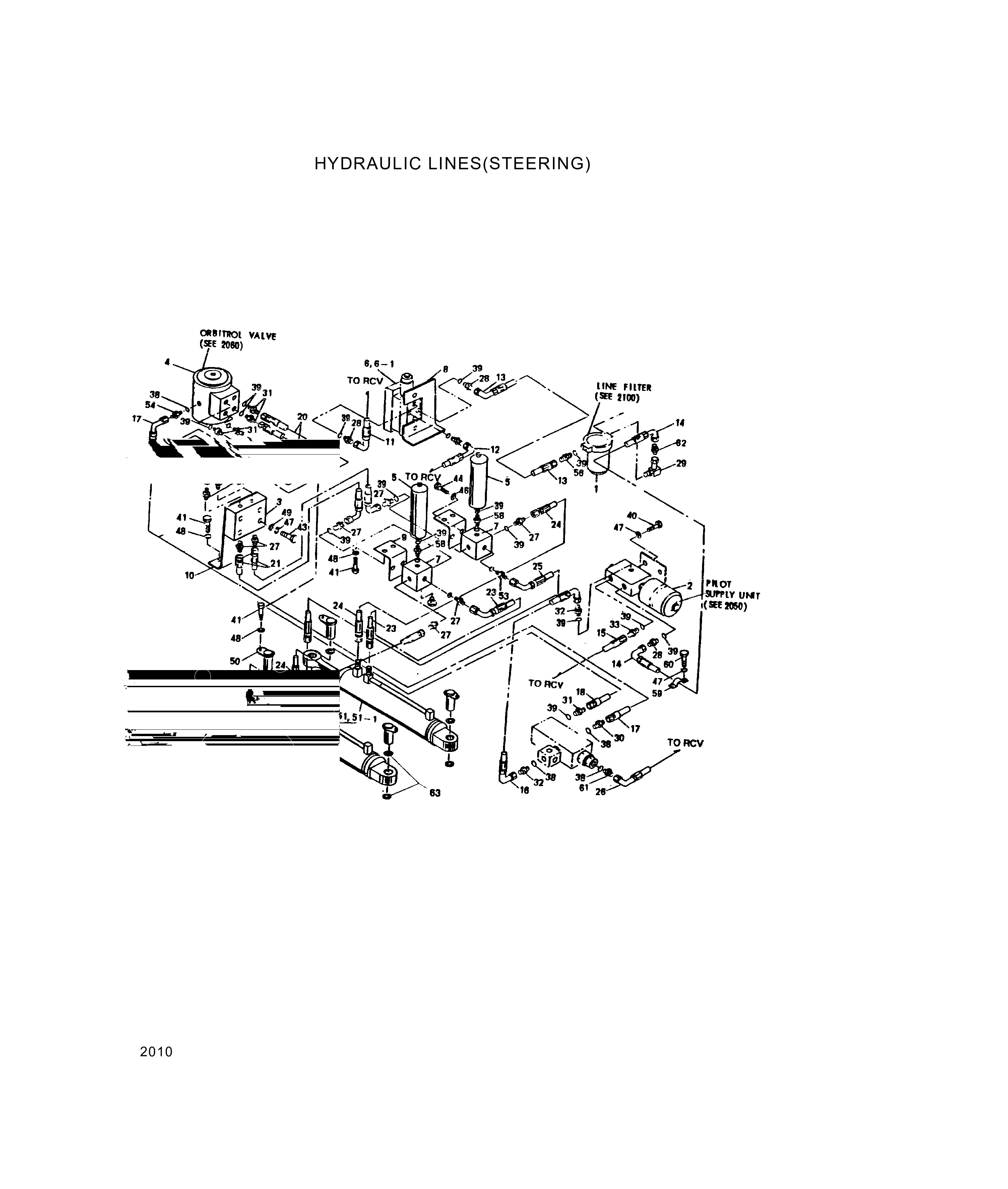drawing for Hyundai Construction Equipment 000236 - CYLINDER ASSY-STEERING LH (figure 1)