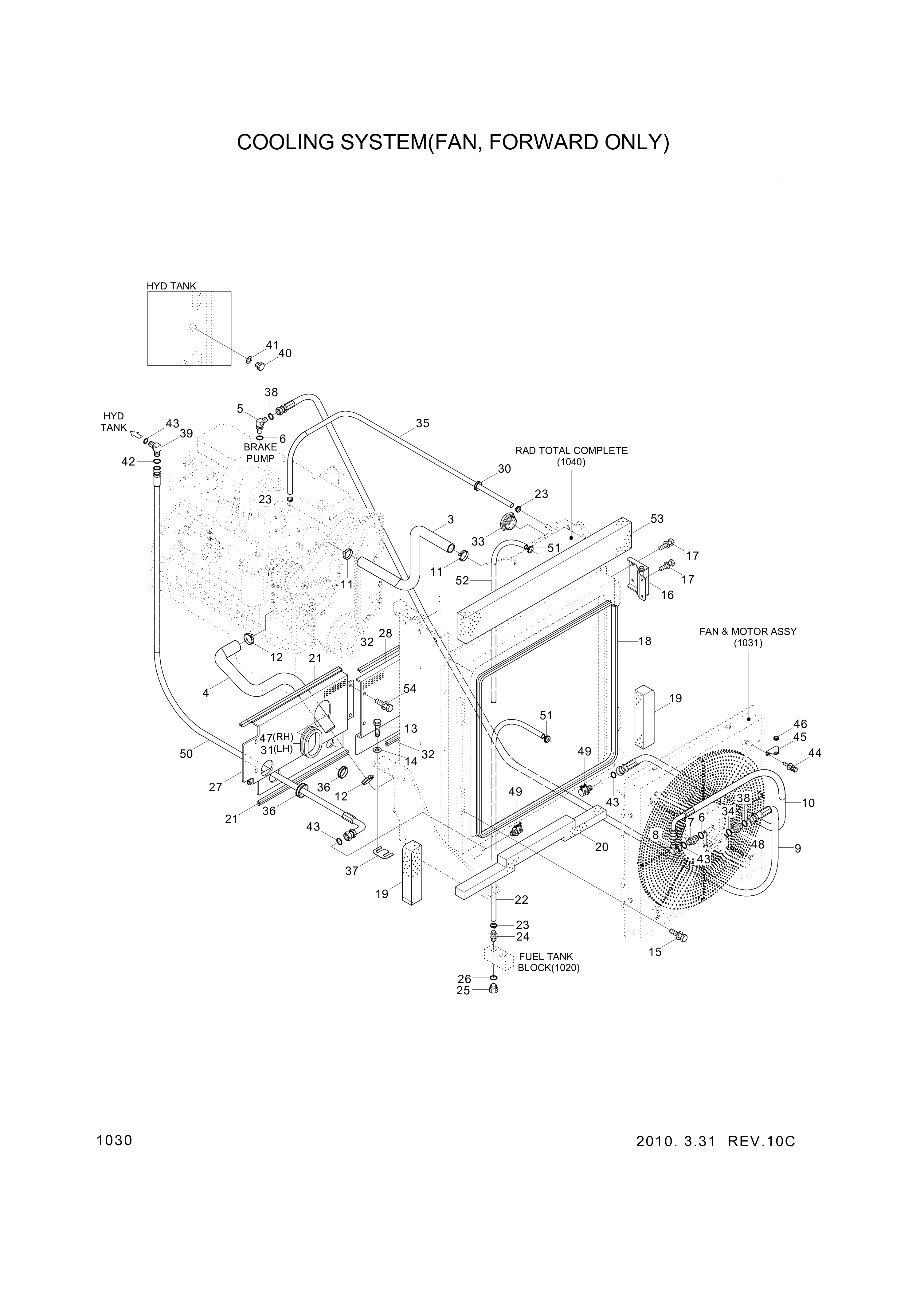 drawing for Hyundai Construction Equipment P930-122019 - HOSE ASSY-ORFS&THD