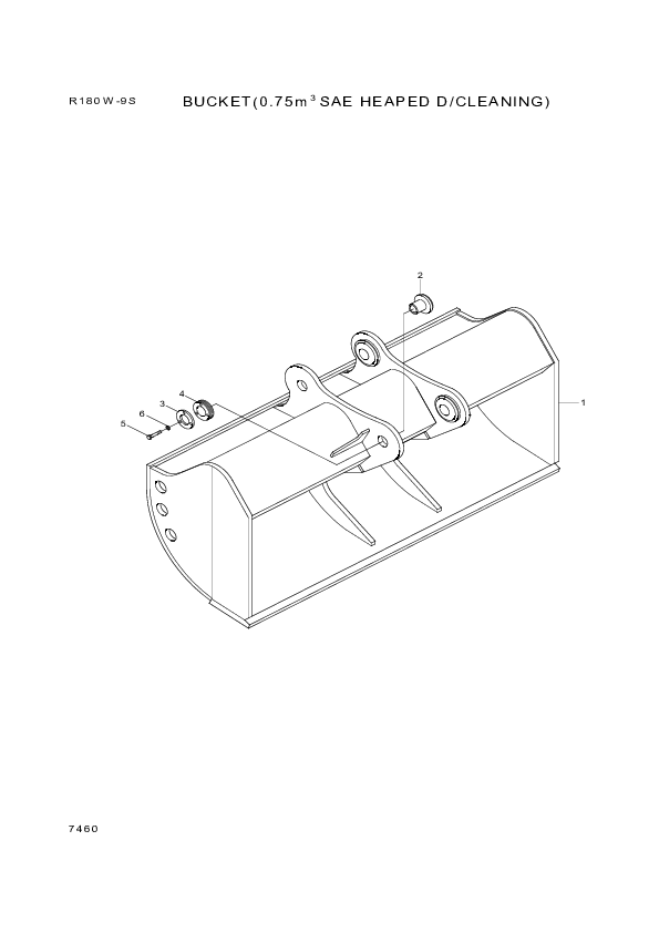 drawing for Hyundai Construction Equipment 61EK-31360 - PLATE-COVER