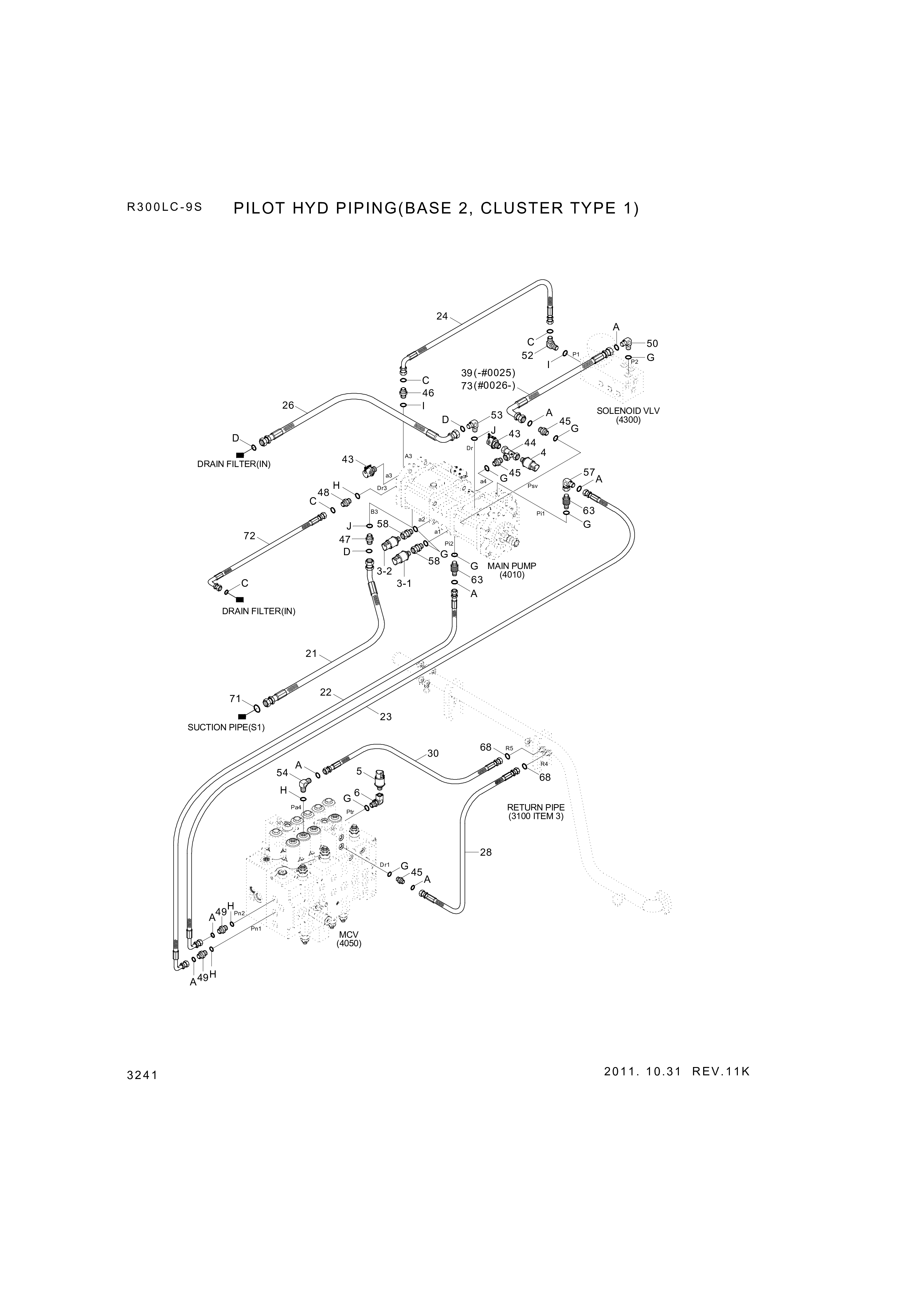 drawing for Hyundai Construction Equipment P930-043062 - HOSE ASSY-ORFS&THD (figure 4)