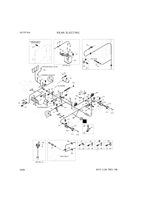 drawing for Hyundai Construction Equipment 11Q4-21010 - INDICATOR-AIR