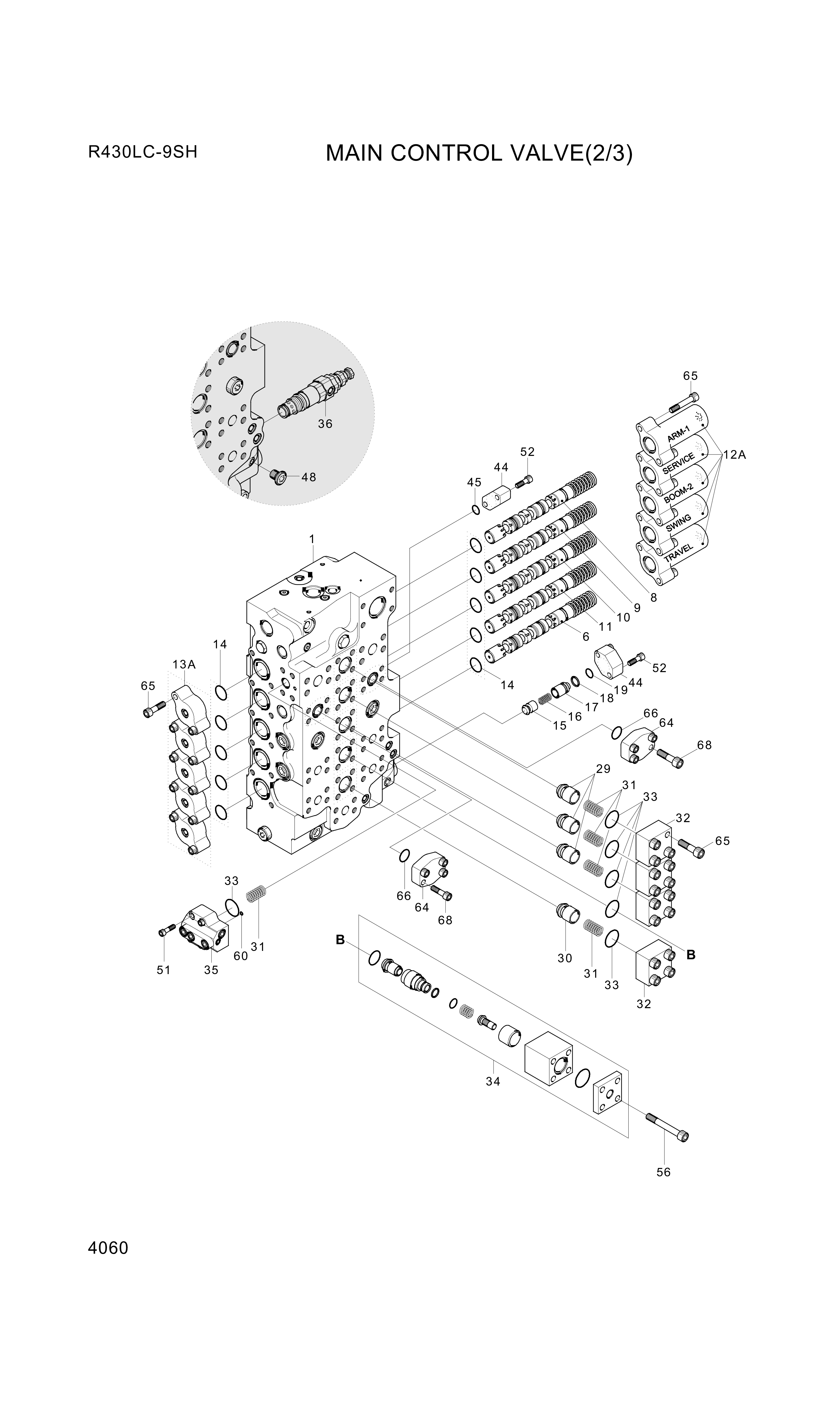 drawing for Hyundai Construction Equipment SWB12055 - Socket Head Bolt (figure 4)