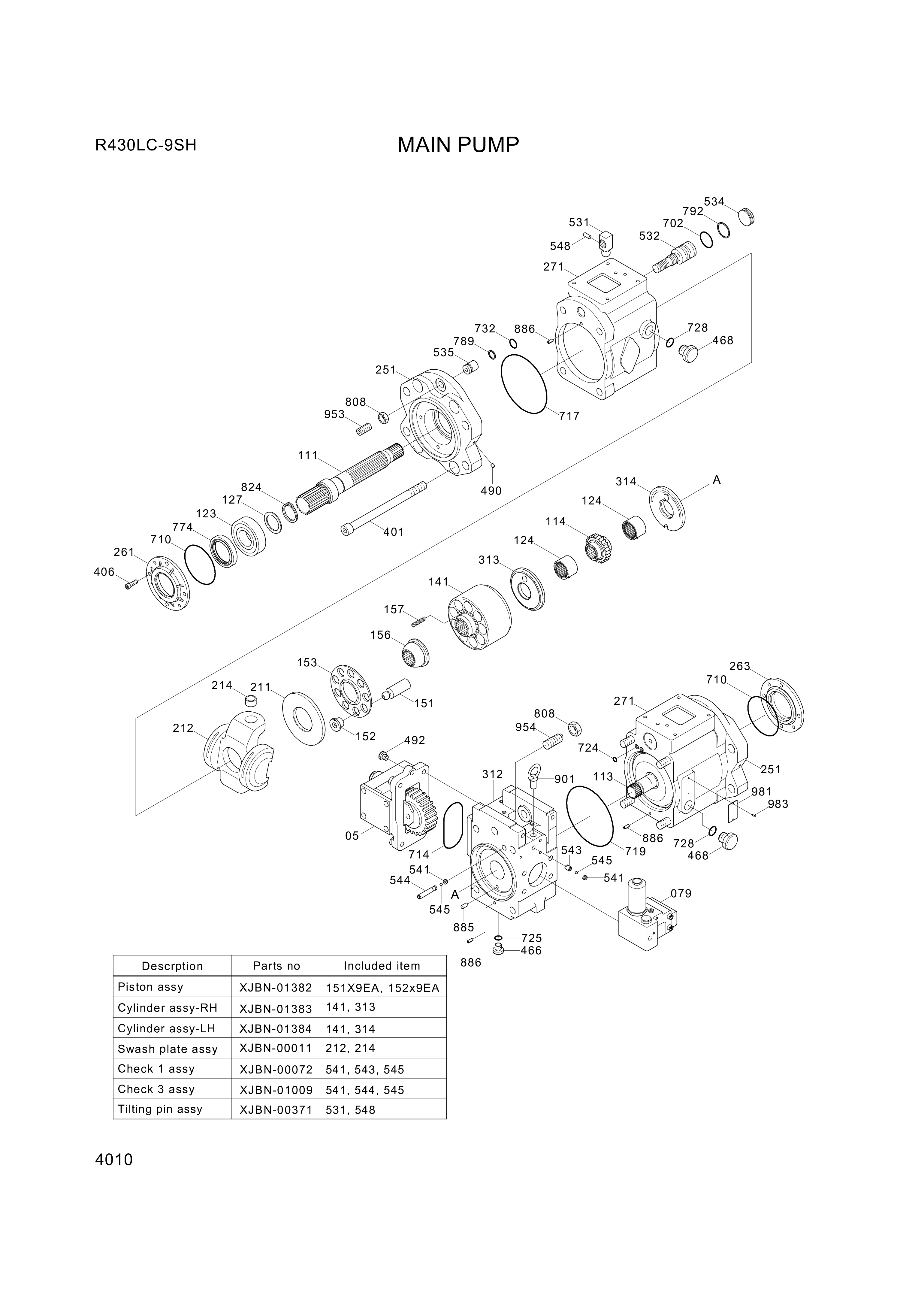 drawing for Hyundai Construction Equipment XJBN-00978 - BEARING-NEEDLE